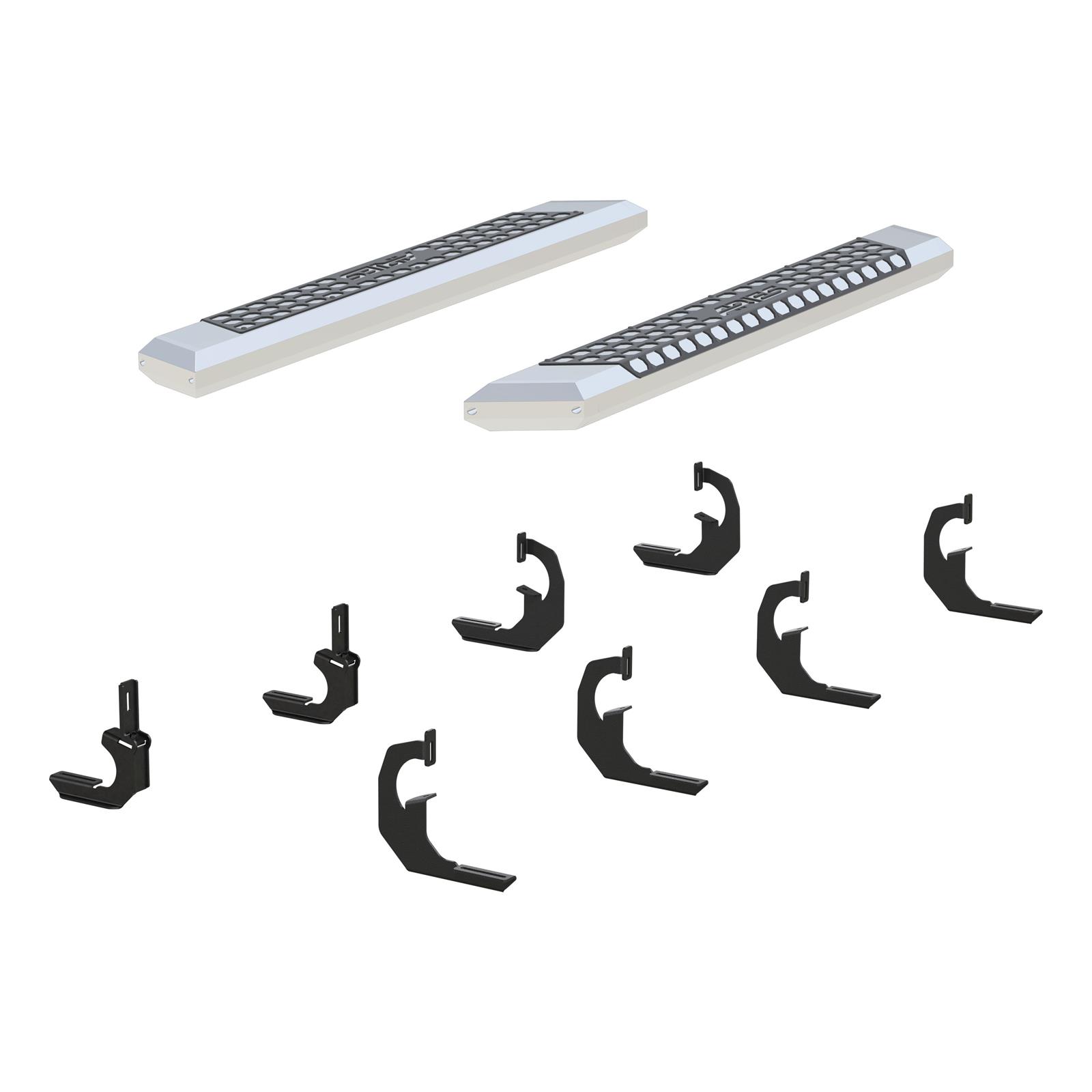 Aries Automotive AdvantEDGE 5.5 in. Side Bars 2555020 Step Bars, Diameter, Aluminum, Chrome Powdercoated, Pair thumbnail 3