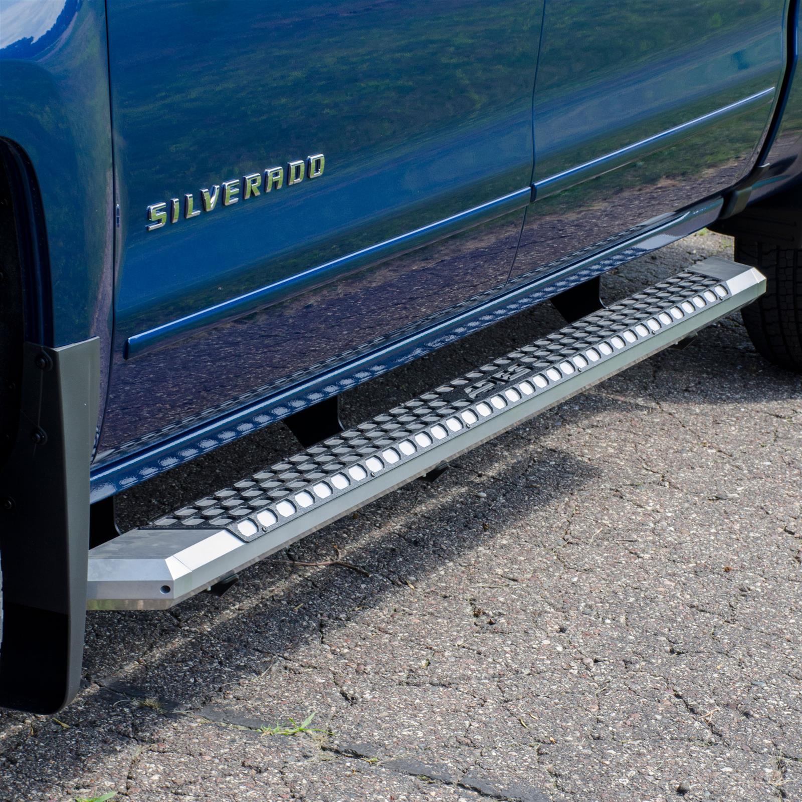 Aries Automotive AdvantEDGE 5.5 in. Side Bars 2555021 Step Bars, Diameter, Aluminum, Chrome Powdercoated, Pair