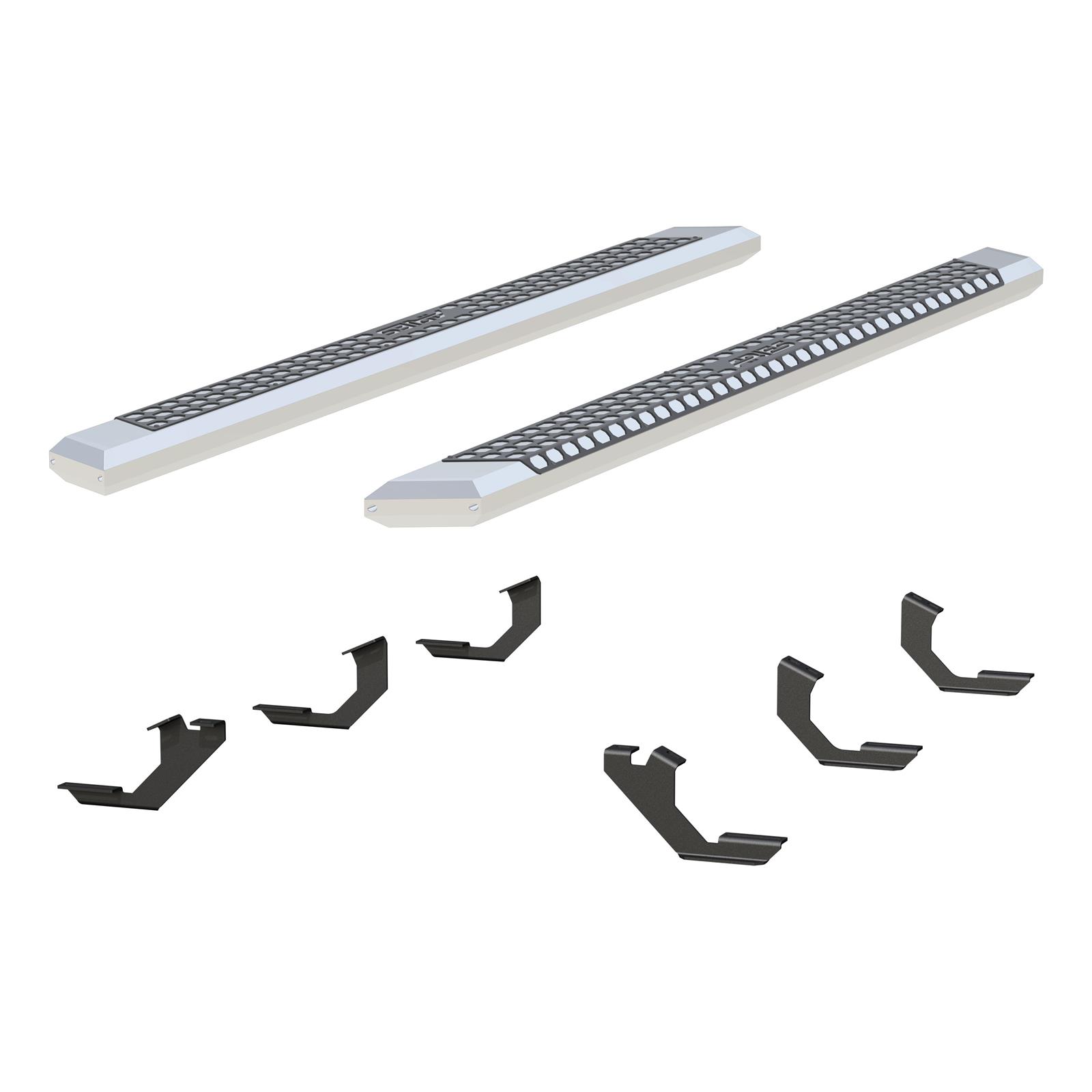 Aries Automotive AdvantEDGE 5.5 in. Side Bars for 2005-2023 TACOMA - 2555023 Step Bars, Diameter, Aluminum, Chrome Powdercoated, Pair thumbnail 2