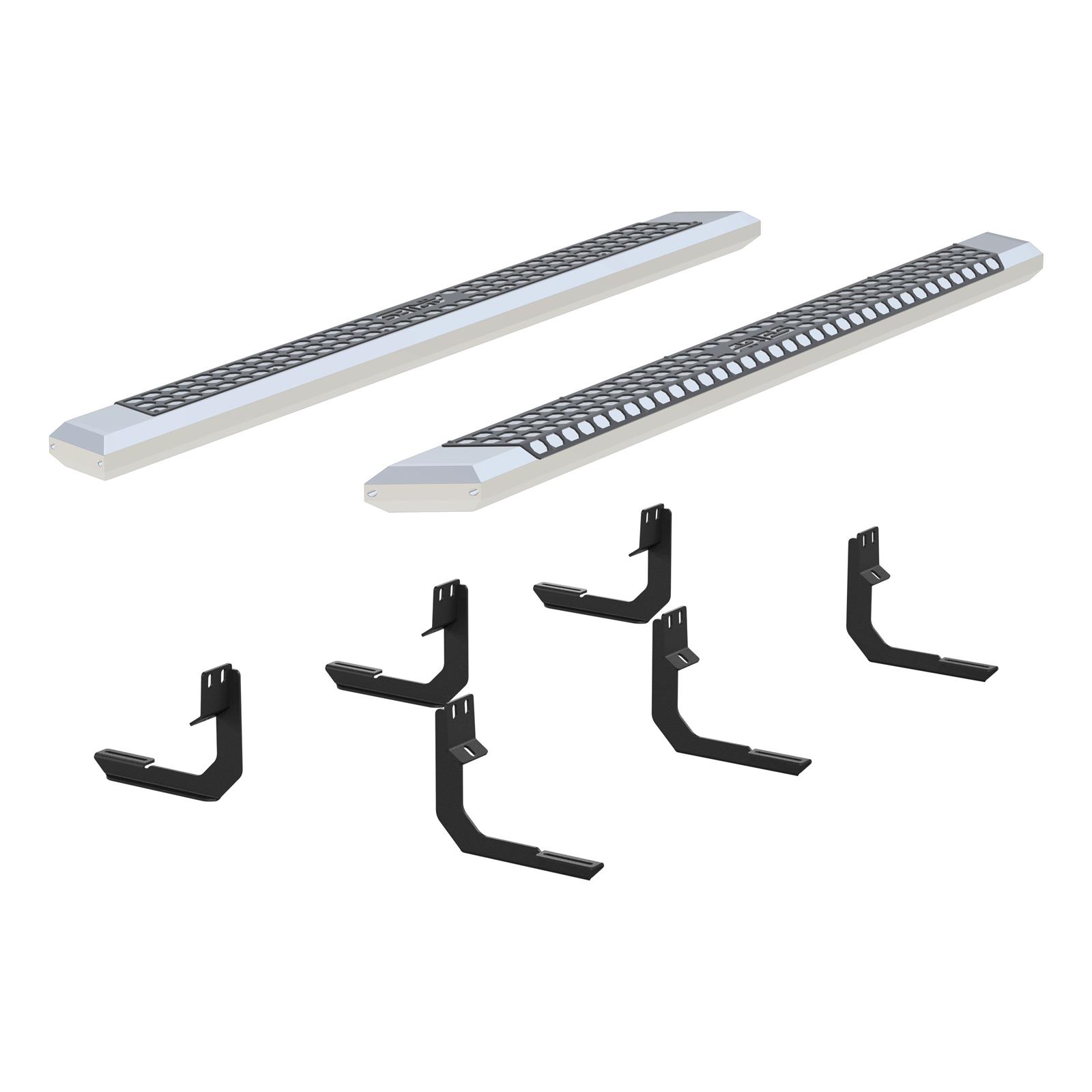 Aries Automotive AdvantEDGE 5.5 in. Side Bars for 2004-2024 TITAN, 2016-2024 TITAN XD - 2555042 Step Bars, Diameter, Aluminum, Chrome Powdercoated, Pair thumbnail 2