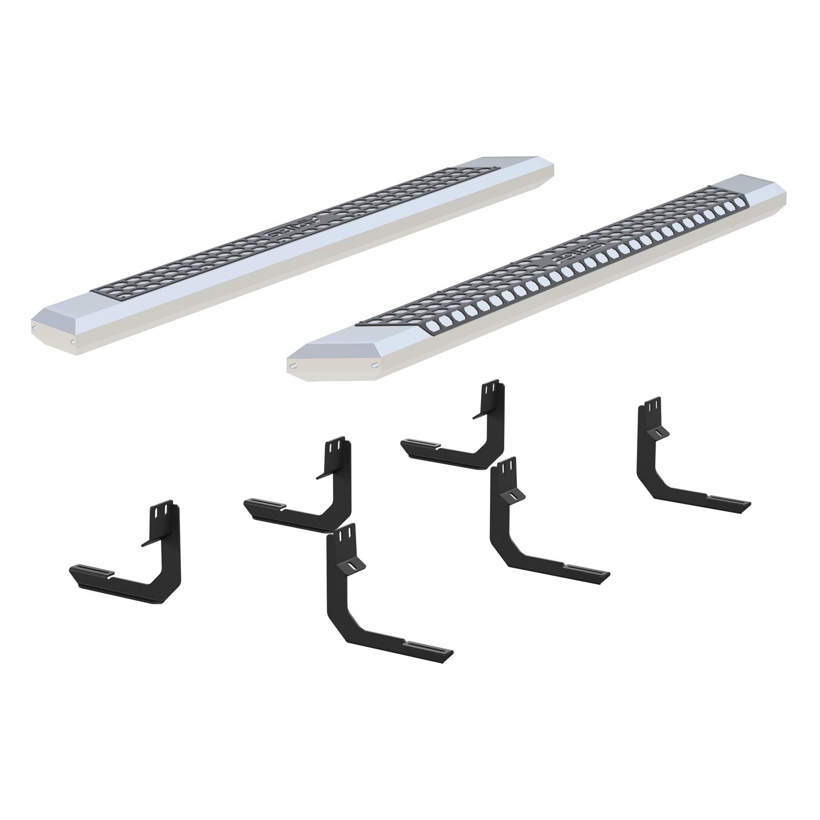 Aries Automotive AdvantEDGE 5.5 in. Side Bars for 2004-2018 TITAN - 2555045 Step Bars, Diameter, Aluminum, Chrome Powdercoated, Pair thumbnail 2