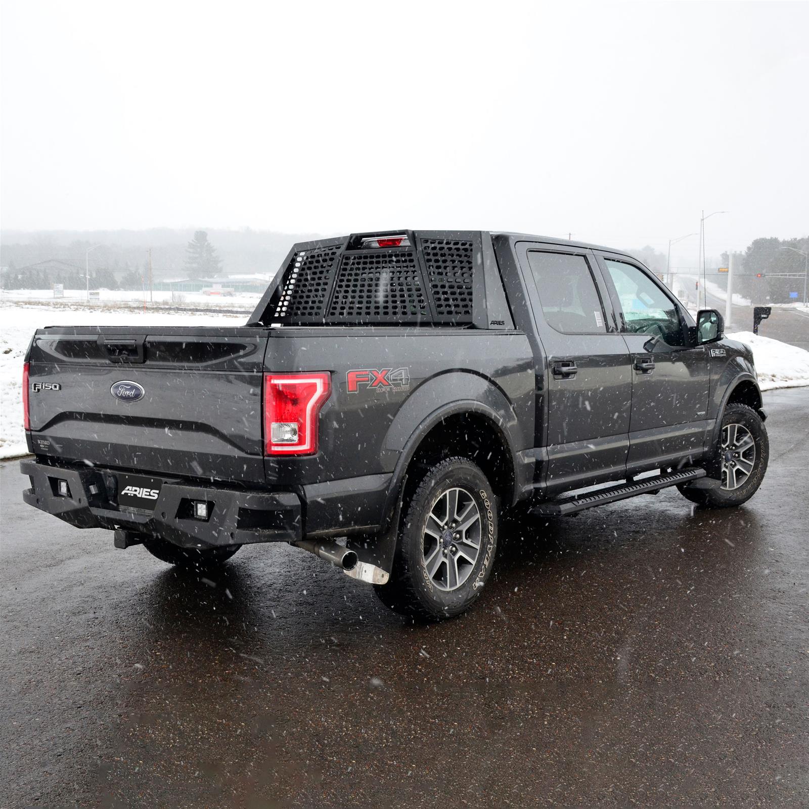 Aries Automotive AdvantEDGE 5.5 in. Side Bars 2556014 Step Bars, Diameter, Aluminum, Chrome Powdercoated, Pair