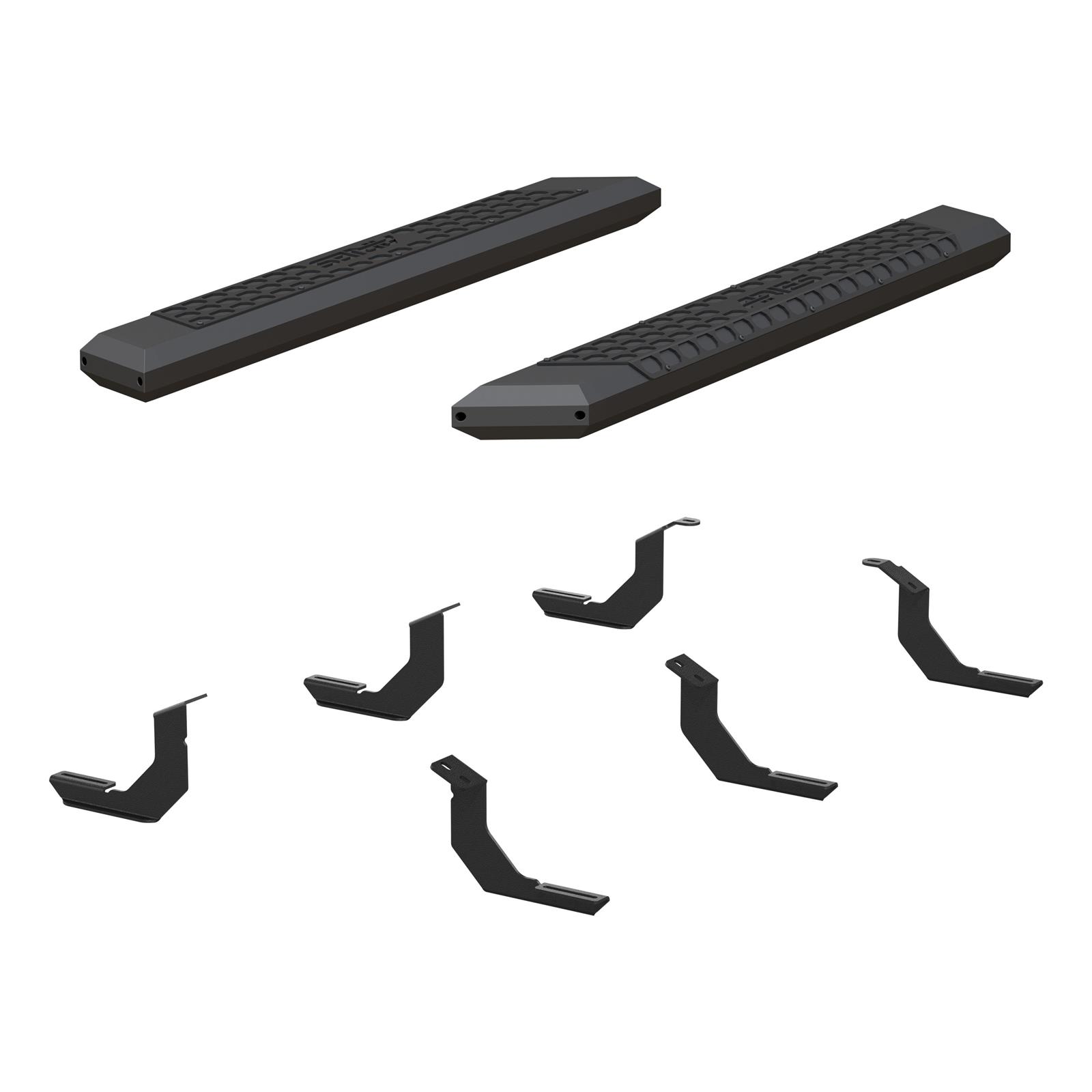 Aries Automotive AdvantEDGE 5.5 in. Side Bars 2556018 Step Bars, Diameter, Aluminum, Chrome Powdercoated, Pair thumbnail 2