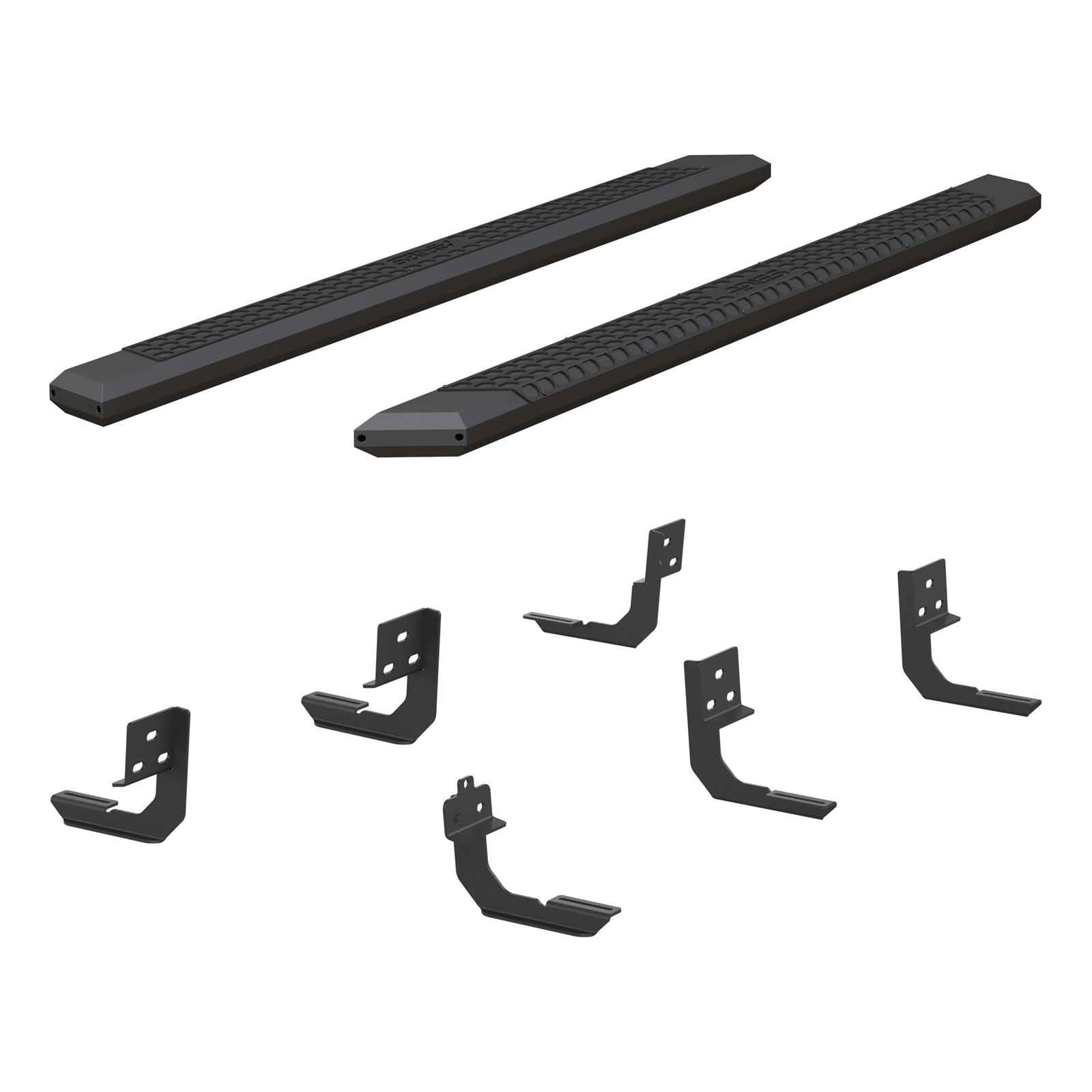 Aries Automotive AdvantEDGE 5.5 in. Side Bars 2556026 Nerf bar, AdvantEDGE, Aluminum, Black Gloss Powdercoated, 5.500 Diameter, Cab Length, MegaCab, Dodge, RAM, Pair thumbnail 7