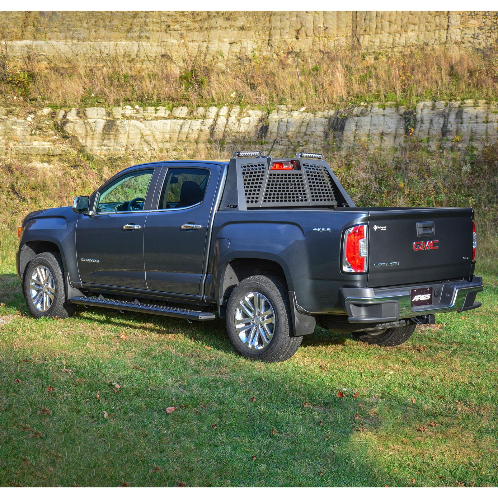 Aries Automotive AdvantEDGE 5.5 in. Side Bars for 2015-2022 CANYON, COLORADO - 2556043 Step Bars, Diameter, Aluminum, Chrome Powdercoated, Pair