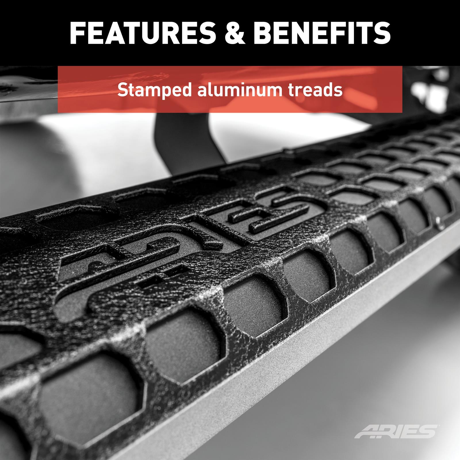 Aries Automotive AdvantEDGE 5.5 in. Side Bars for 2020-2025 EXPLORER - 2556054 Step Bars, Ford, Black, 2055128 & 2055975, Pair thumbnail 2