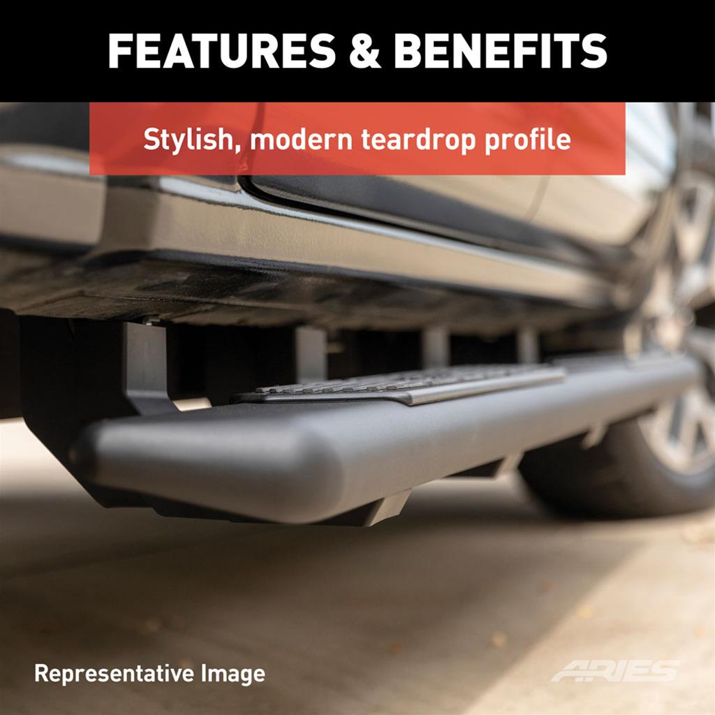 ARIES Automotive Running Boards, Nerf Bars and Rock Sliders 2558053 AscentSteps 2011-2019 Dodge Durango ALL thumbnail 5