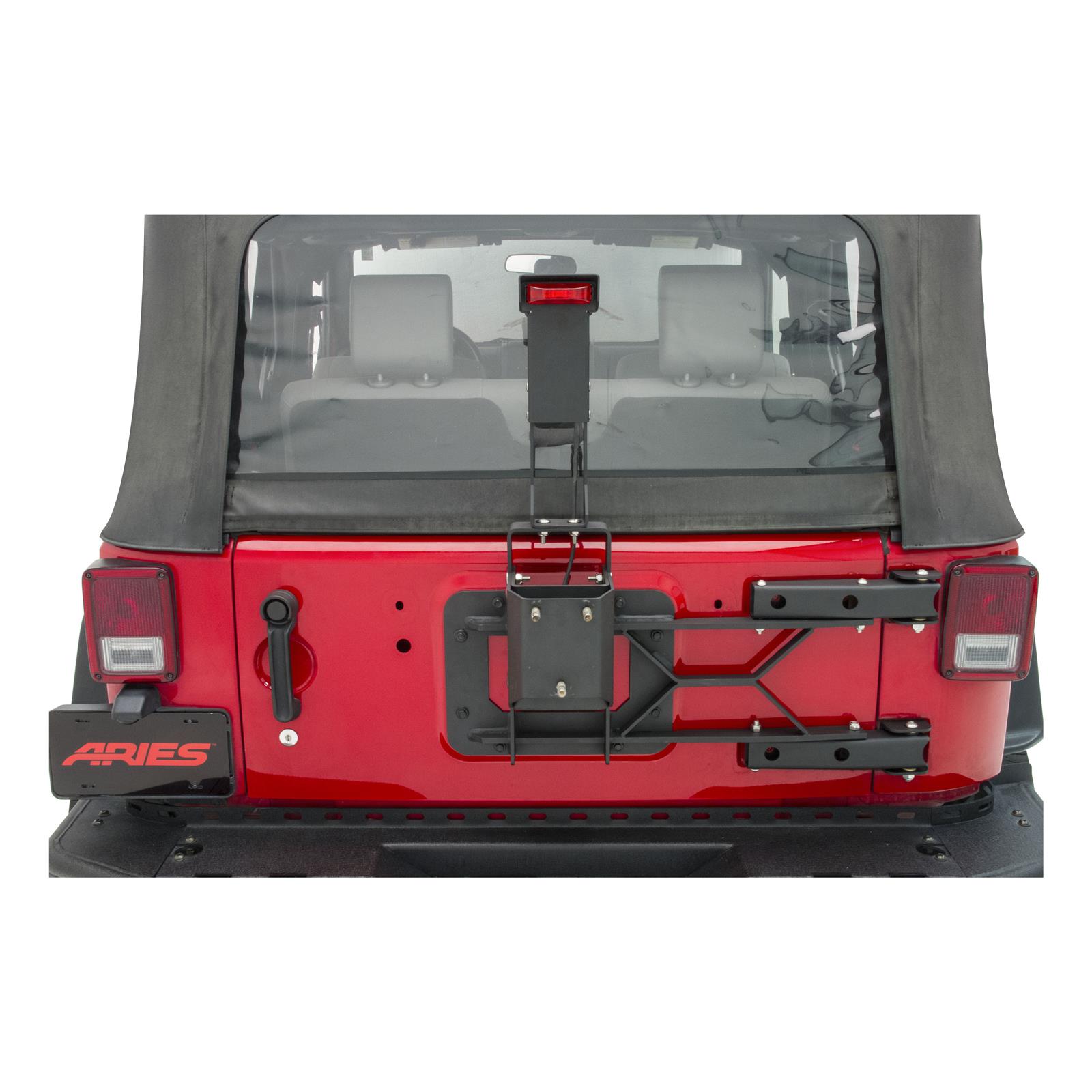 ARIES Automotive - Spare Tire Carriers for 2007-2017 WRANGLER, 2018 WRANGLER JK 2563000 Carrier, Jeep, 07-17 Wrangler thumbnail 8