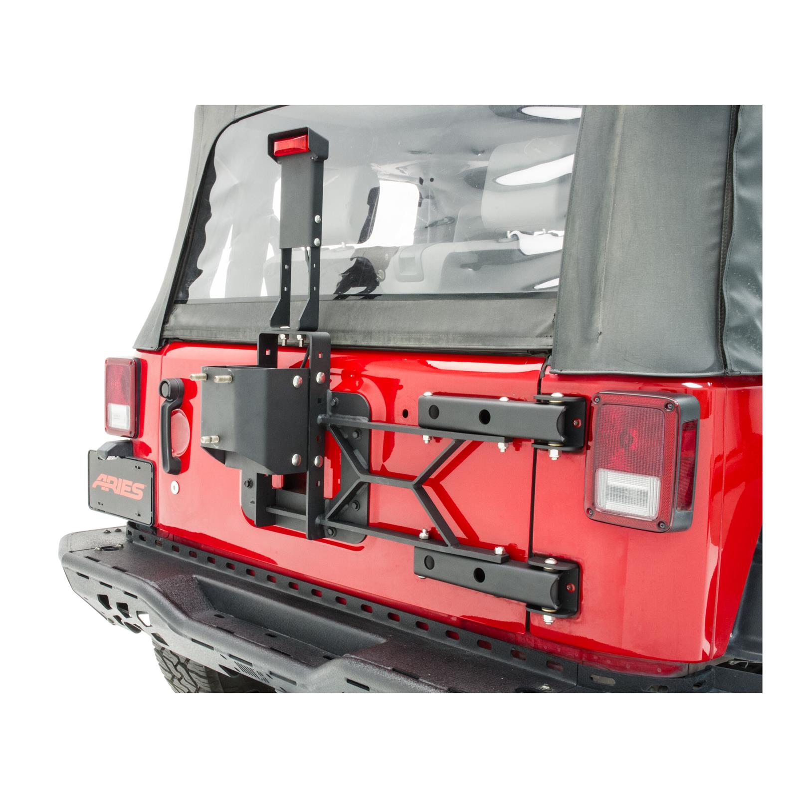 ARIES Automotive - Spare Tire Carriers for 2007-2017 WRANGLER, 2018 WRANGLER JK 2563000 Carrier, Jeep, 07-17 Wrangler thumbnail 4