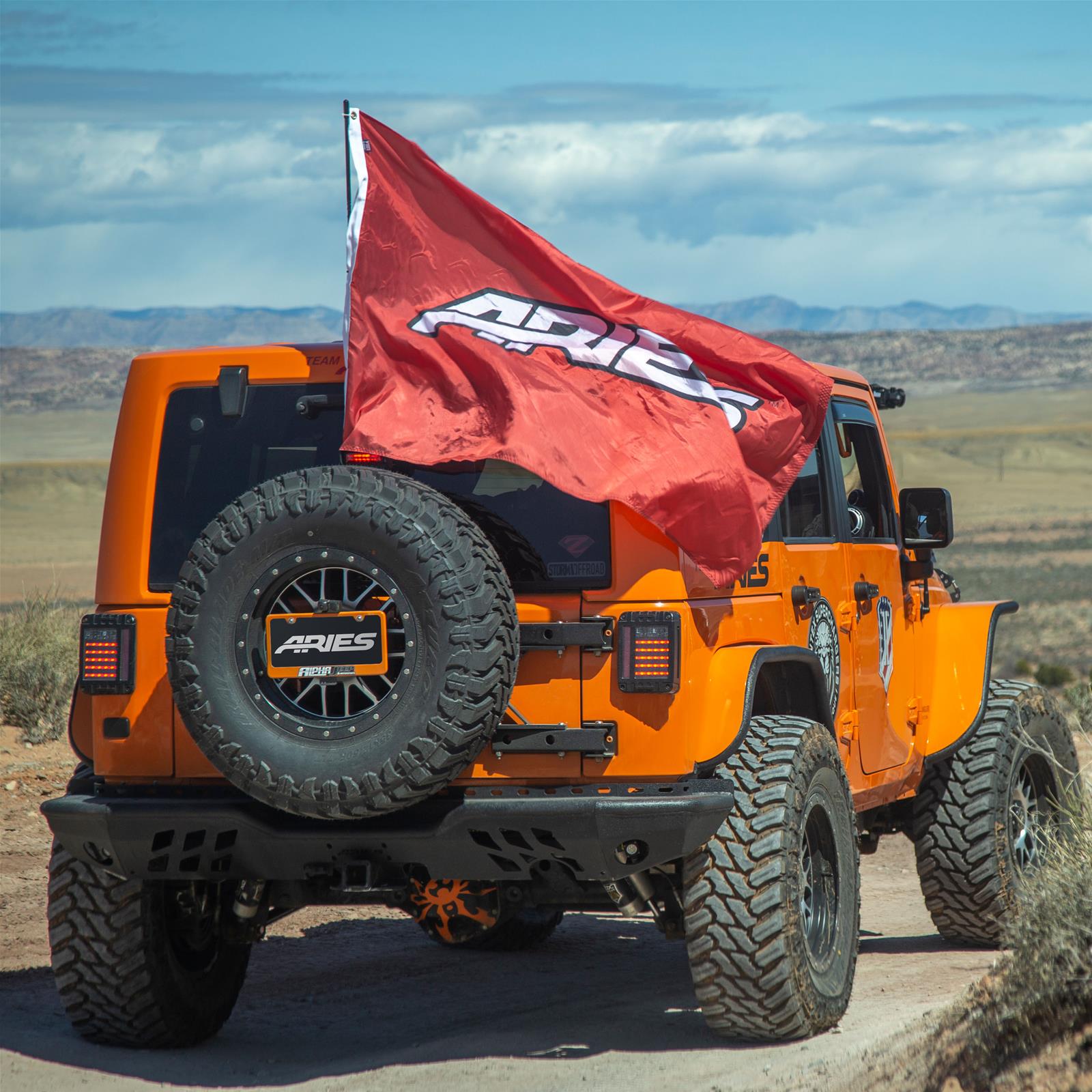 ARIES Automotive - Spare Tire Carriers for 2007-2017 WRANGLER, 2018 WRANGLER JK 2563000 Carrier, Jeep, 07-17 Wrangler thumbnail 2
