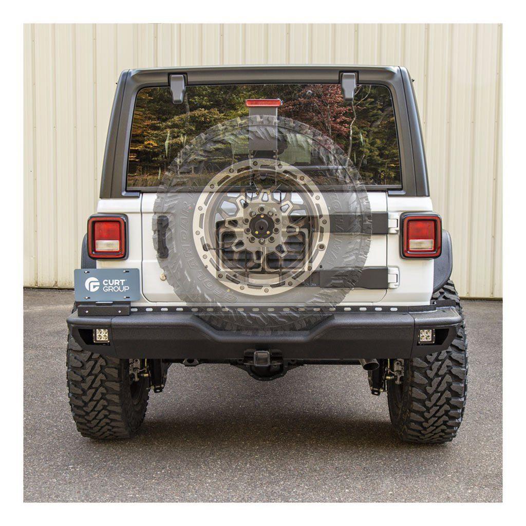 ARIES Automotive Spare Tire Carriers 2563001 HD Carrier 2018-2019 Jeep Wrangler JL thumbnail 4