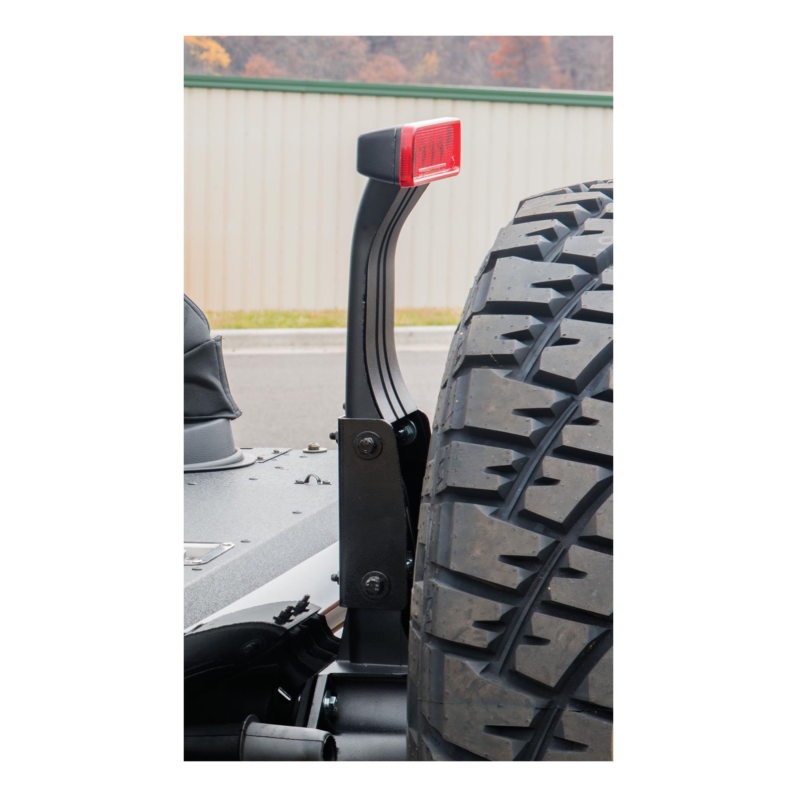 ARIES Automotive - Third Brake Light Extension Brackets for 2007-2017 WRANGLER, 2018 WRANGLER JK 256TBL Bracket, 2007-15 3RD LIGHT EXT BRACKET thumbnail 2