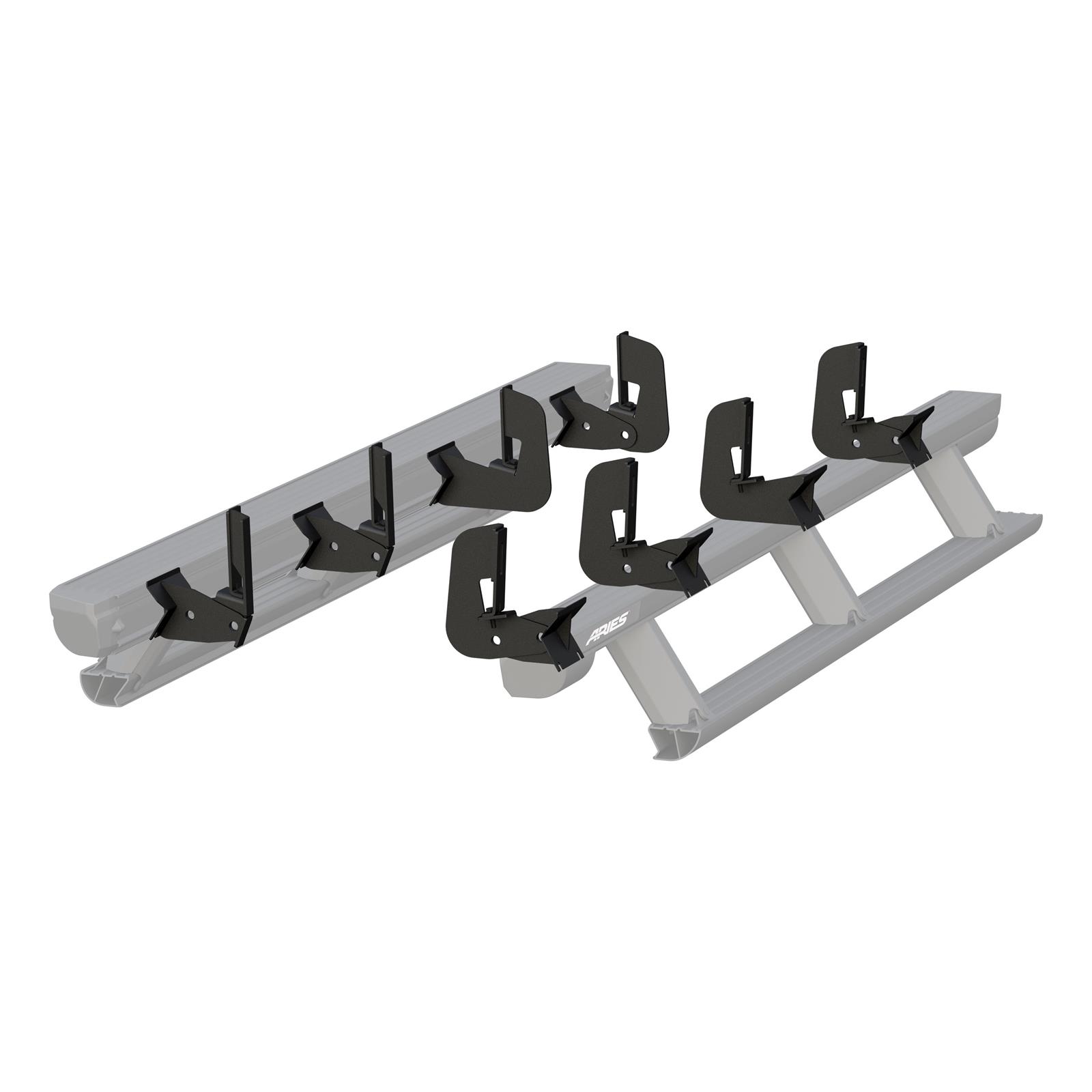 Aries Automotive ActionTrac Mounting Brackets 3025101 Running Board Component, Bracket, ActionTrac, Black Powdercoated, Chevrolet, GMC, Kit