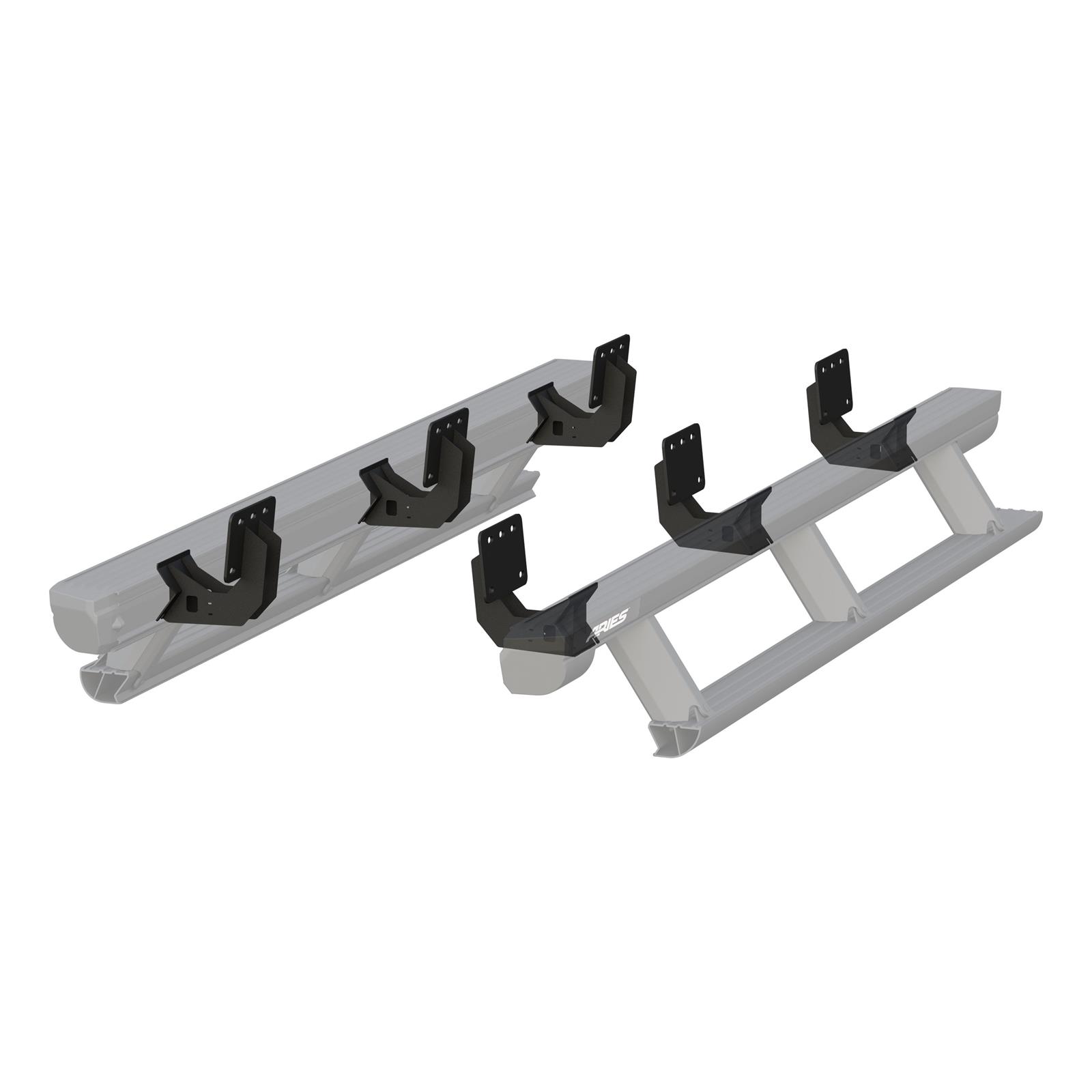 Aries Automotive ActionTrac Mounting Brackets for 2019-2021 1500 - 3025117 Running Board Component, Bracket, ActionTrac, Black Powdercoated, Ram, Kit