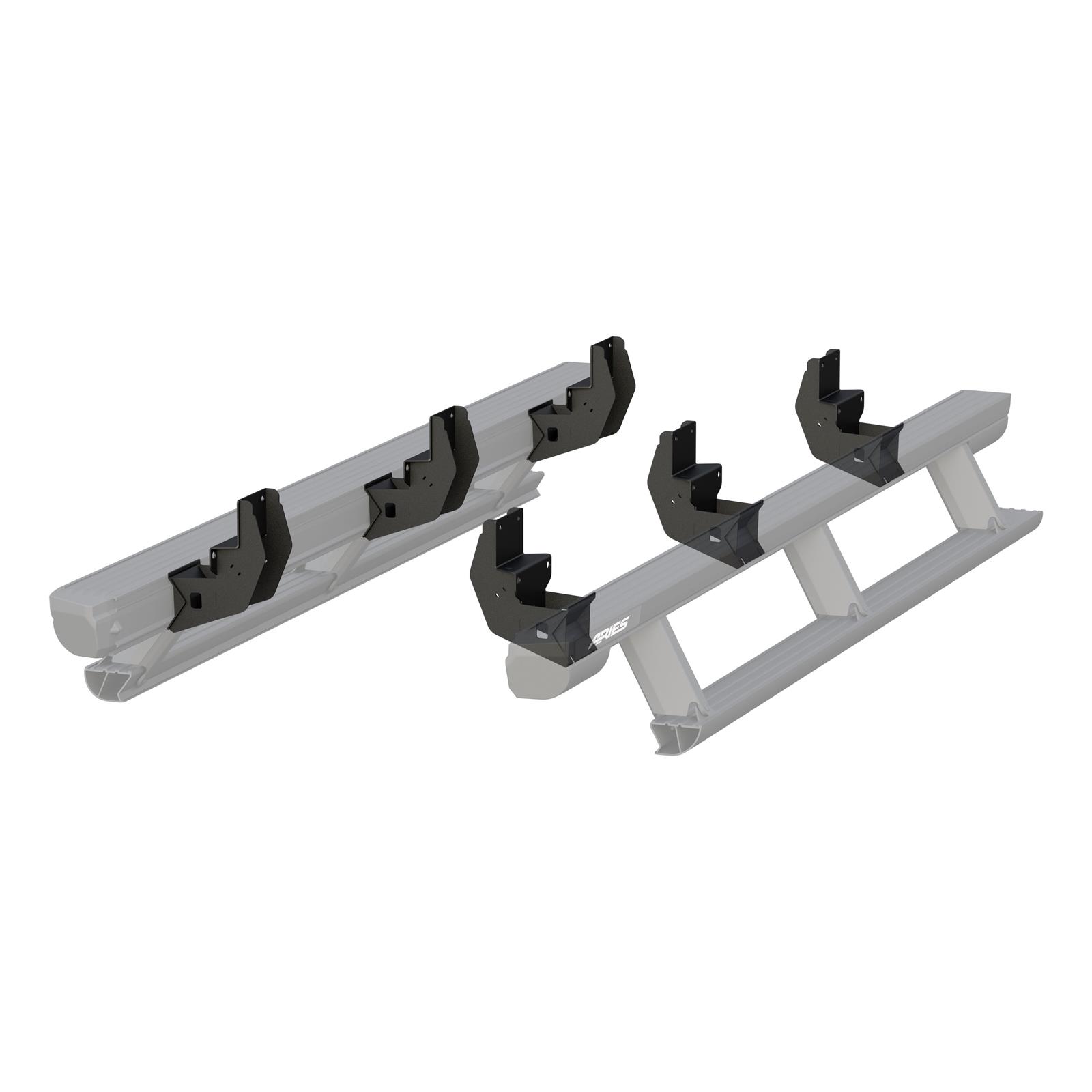 Aries Automotive ActionTrac Mounting Brackets 3025121 Running Board Component, Bracket, ActionTrac, Black Powdercoated, Ford, Kit