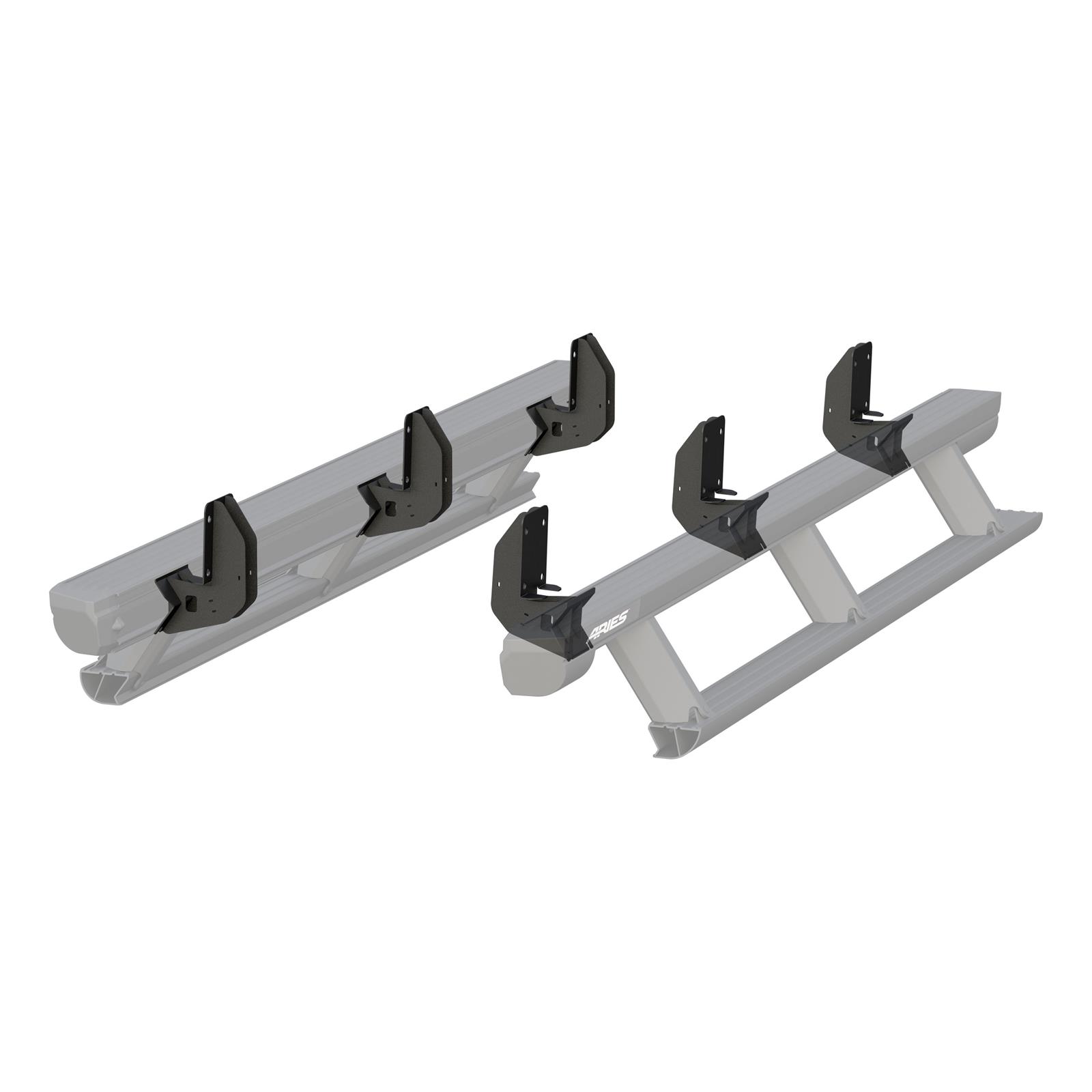 Aries Automotive ActionTrac Mounting Brackets for 1999-2016 F-250 SUPER DUTY, F-350 2008-2016 F-450 DUTY - 3025124 Running Board Component, Bracket, ActionTrac, Black Powdercoated, Ford, Kit