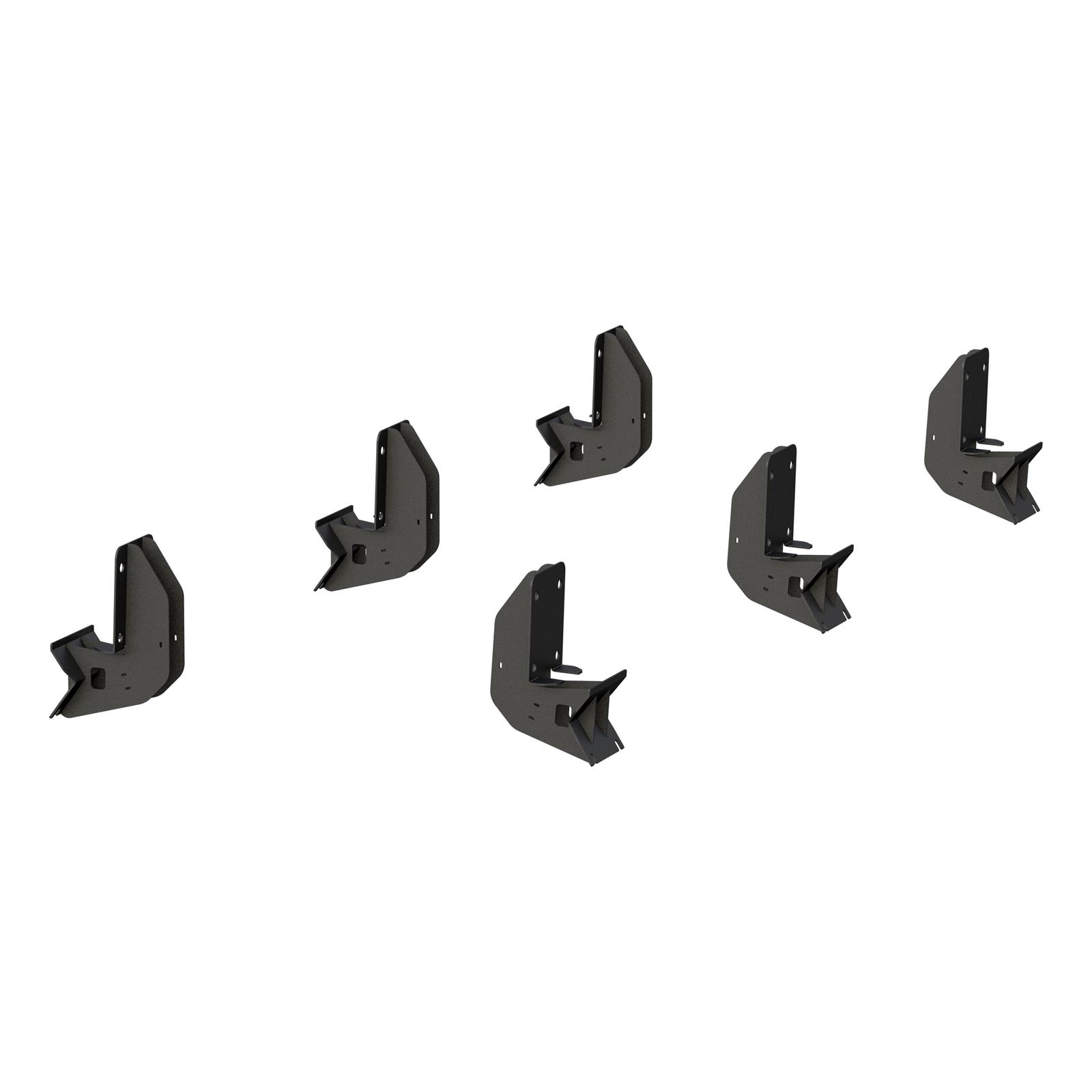Aries Automotive ActionTrac Mounting Brackets for 1999-2016 F-250 SUPER DUTY, F-350 2008-2016 F-450 DUTY - 3025124 Running Board Component, Bracket, ActionTrac, Black Powdercoated, Ford, Kit thumbnail 2