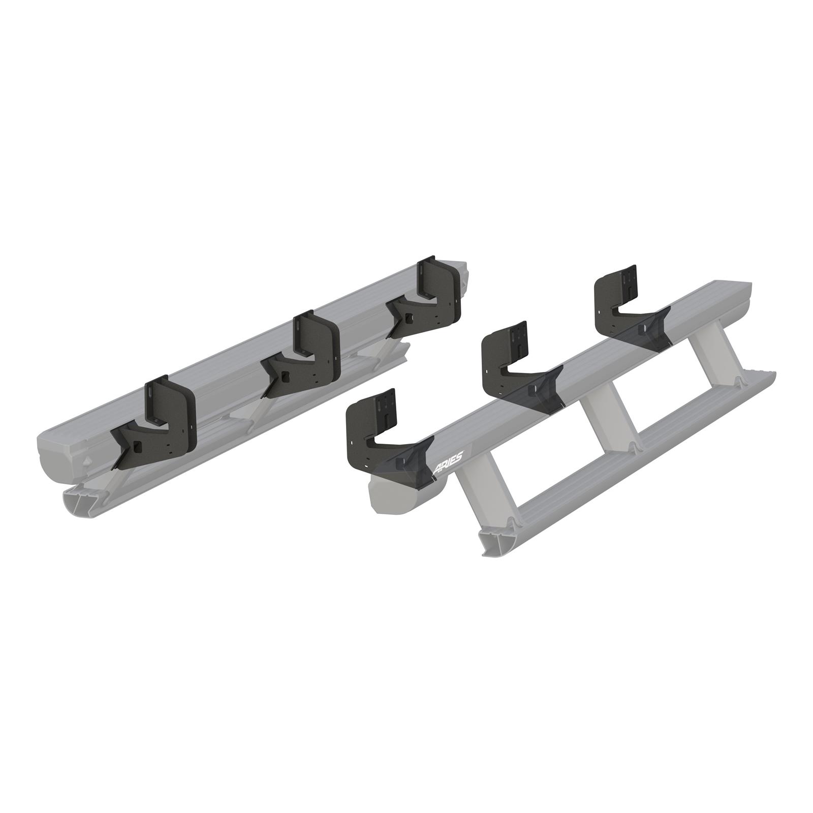 Aries Automotive ActionTrac Mounting Brackets for 2004-2014 F-150 - 3025125 Running Board Component, Bracket, ActionTrac, Black Powdercoated, Ford, Kit