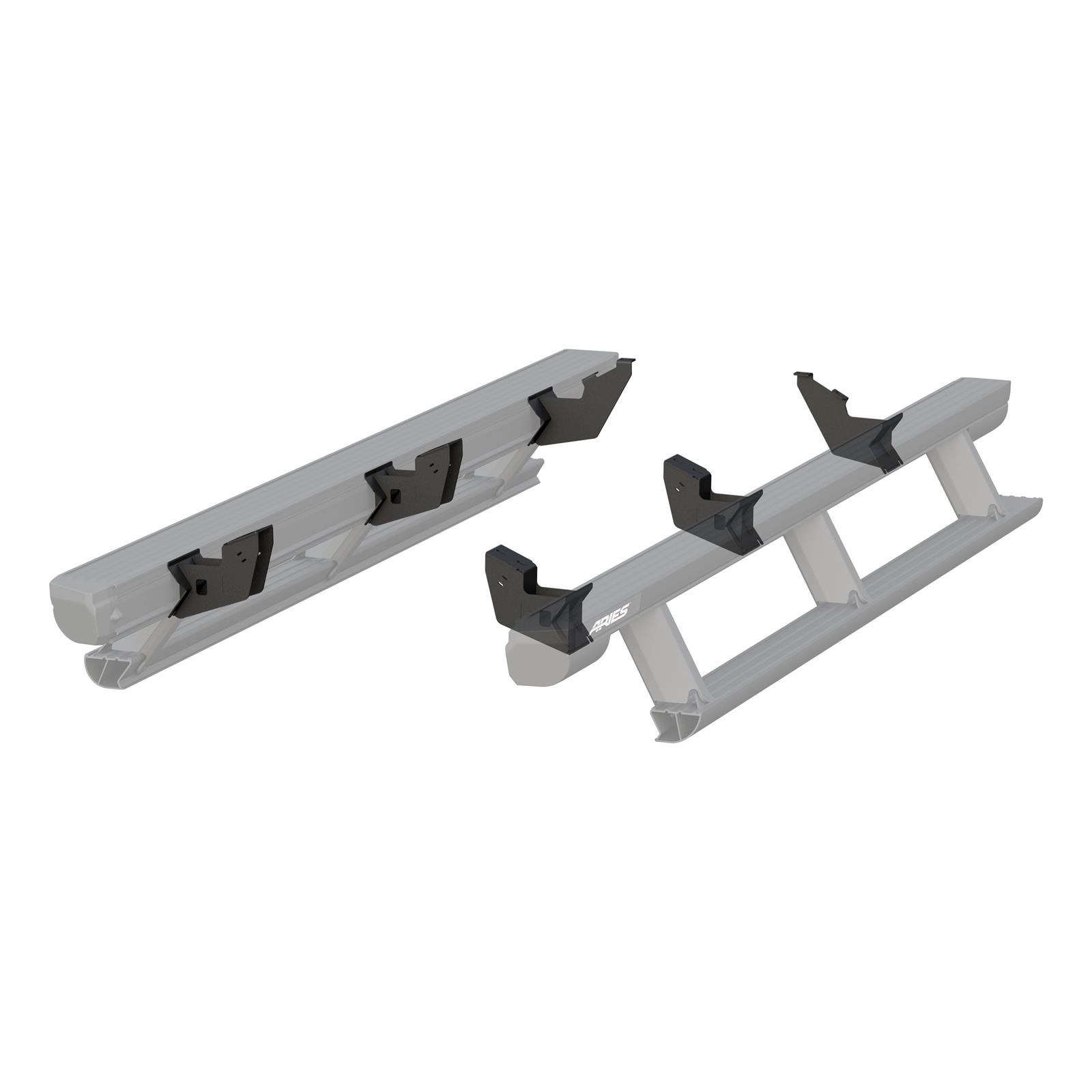 Aries Automotive ActionTrac Mounting Brackets for 2007-2021 TUNDRA - 3025151 Running Board Component, Bracket, ActionTrac, Black Powdercoated, Toyota, Kit