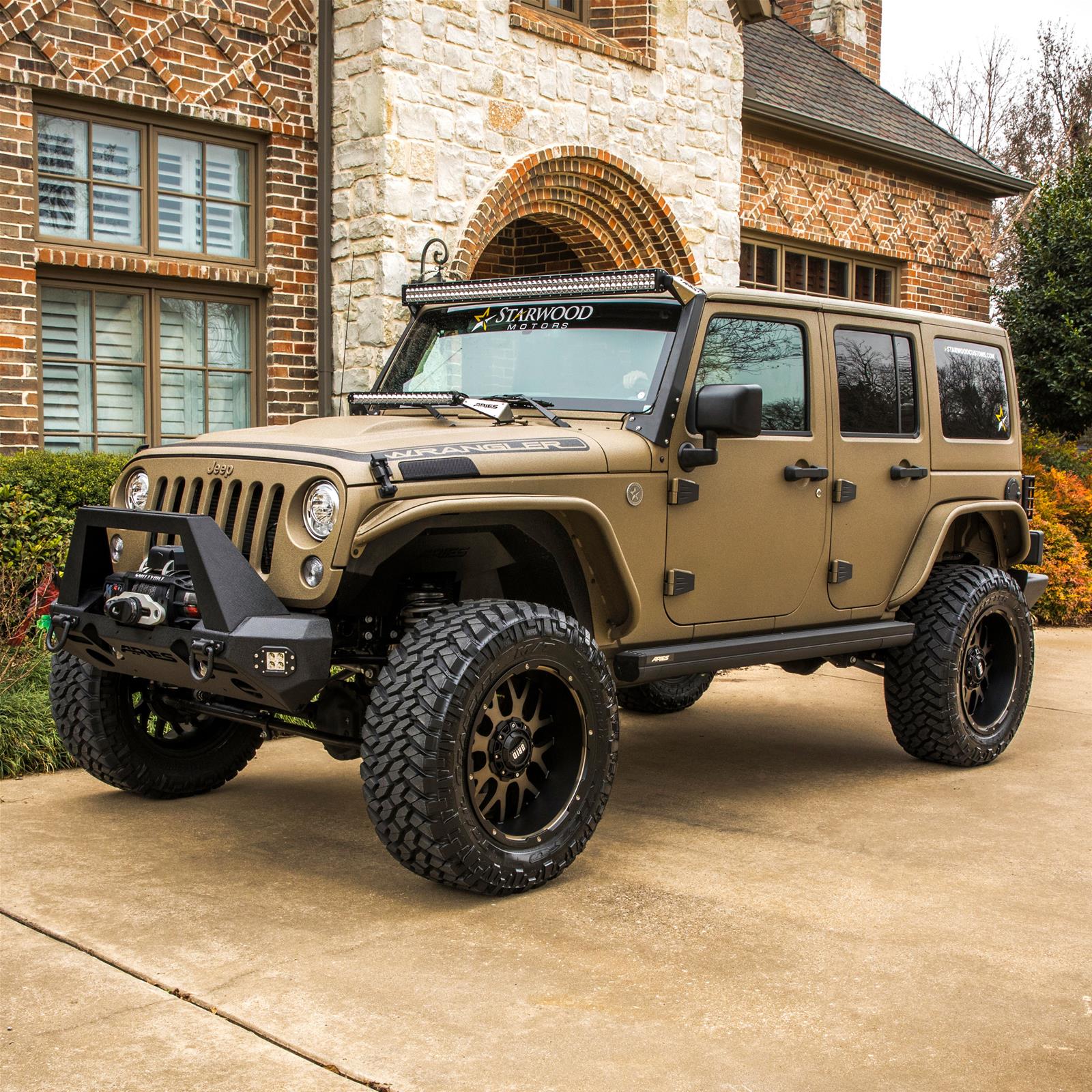 Aries Automotive ActionTrac Powered Running Boards 3025165 Power Boards, ActionTrac, Aluminum, Black Powdercoated, Jeep, Toyota, 4-Door, Pair