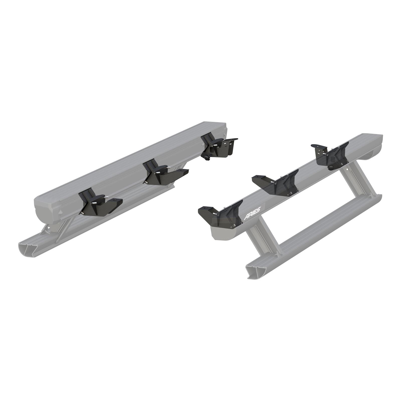 Aries Automotive ActionTrac Mounting Brackets for 2007-2017 WRANGLER, 2018 WRANGLER JK - 3025170 Running Board Component, Bracket, ActionTrac, Black Powdercoated, Jeep, Kit thumbnail 2