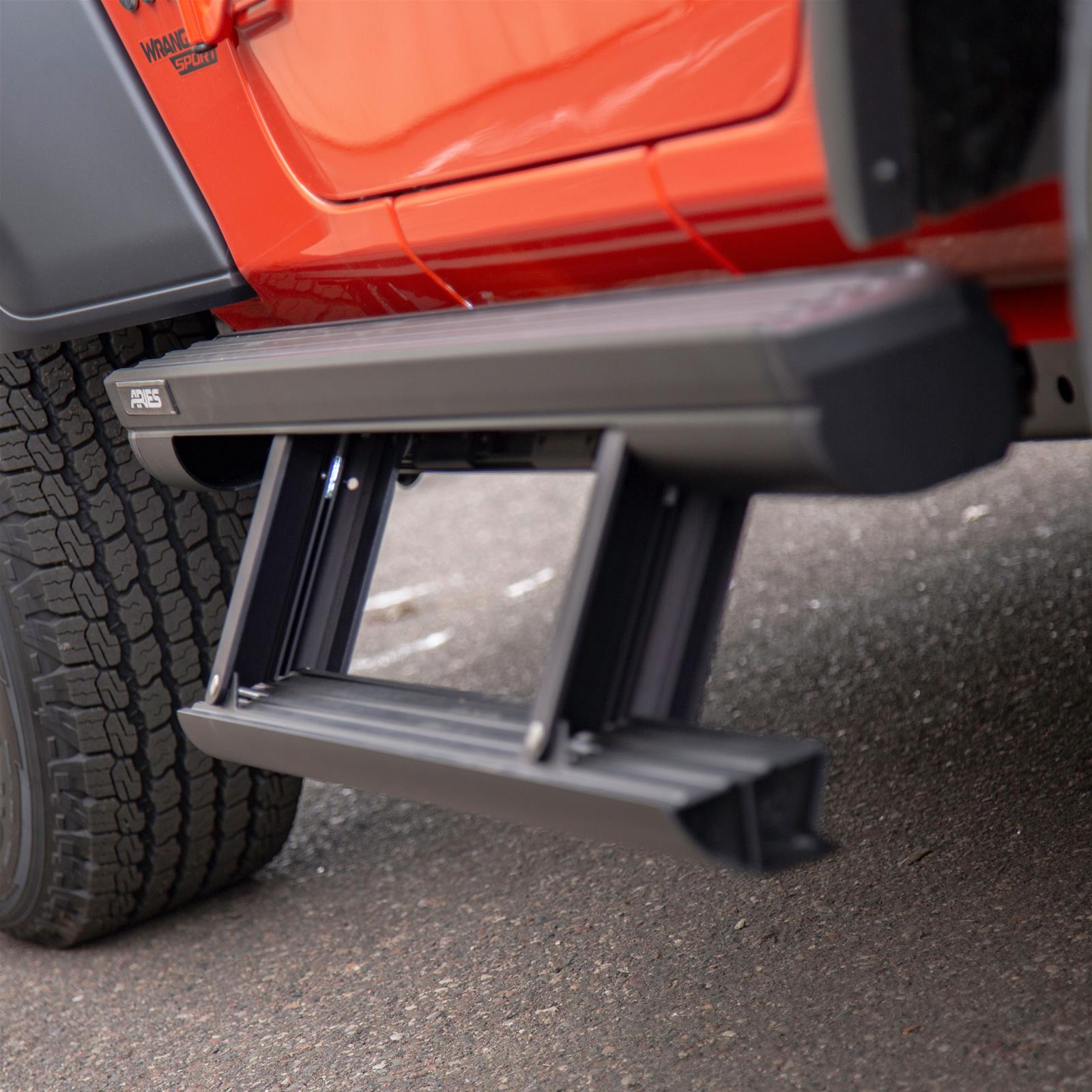 Aries Automotive ActionTrac Powered Running Boards for 2018-2024 WRANGLER - 3034471 Boards, Power,Aluminum, Black Powdercoated, Jeep, 2-Door, Pair thumbnail 5