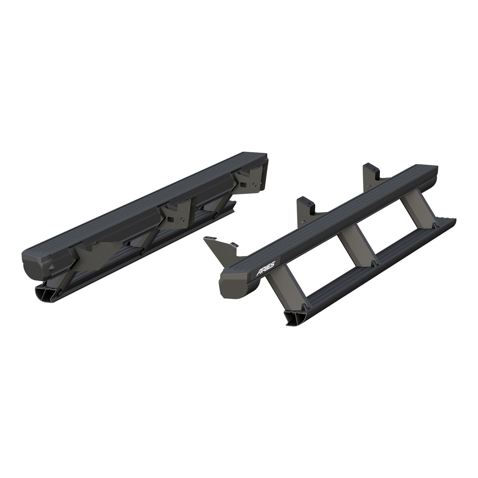 Aries Automotive ActionTrac Powered Running Boards for 2005-2023 TACOMA - 3047953 Power Boards, ActionTrac, Aluminum, Black Powdercoated, Toyota, Crew Cab, Kit thumbnail 8