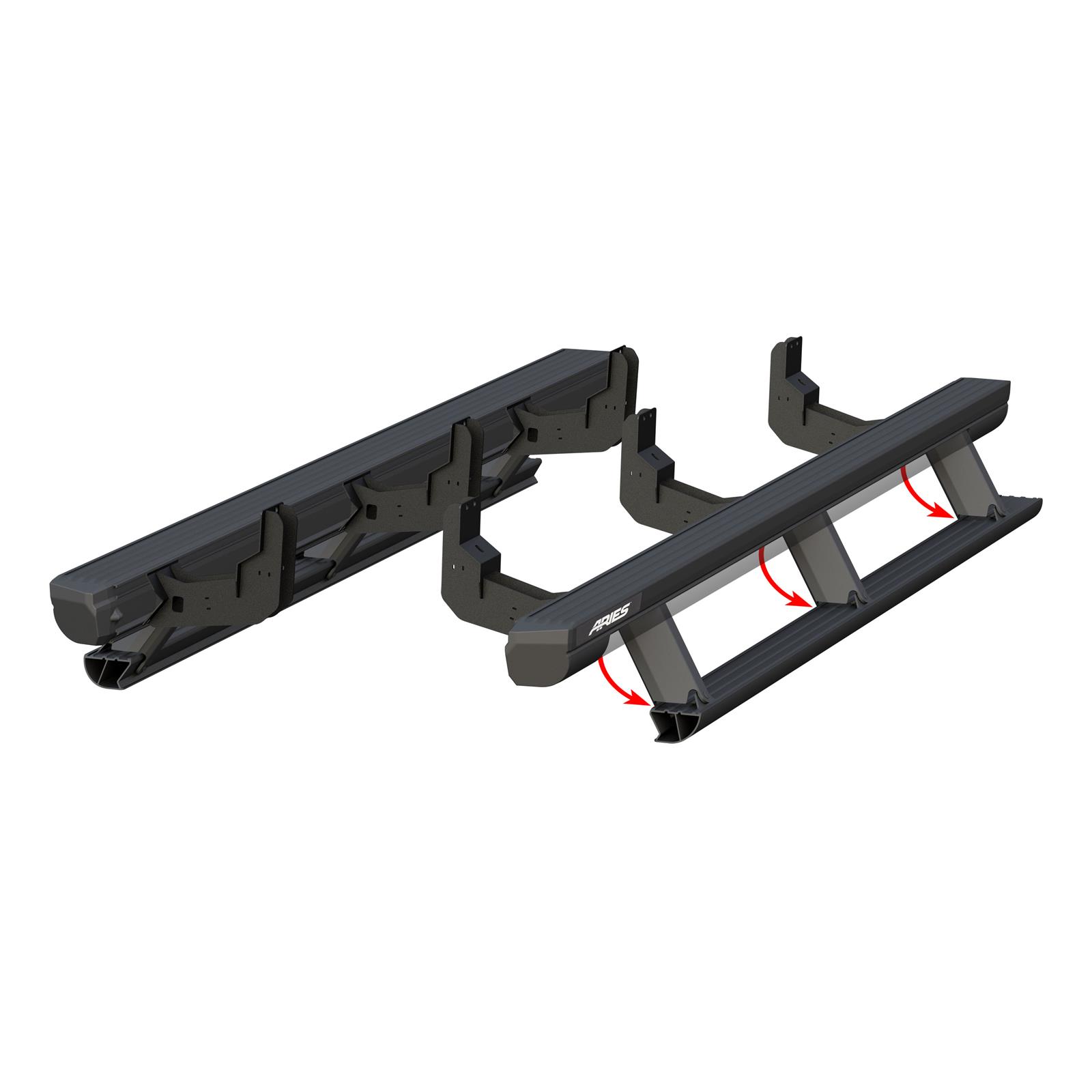 Aries Automotive ActionTrac Powered Running Boards 3047960 Power Boards, ActionTrac, Aluminum, Black Powdercoated, for Nissan, Crew Cab, Pair thumbnail 7