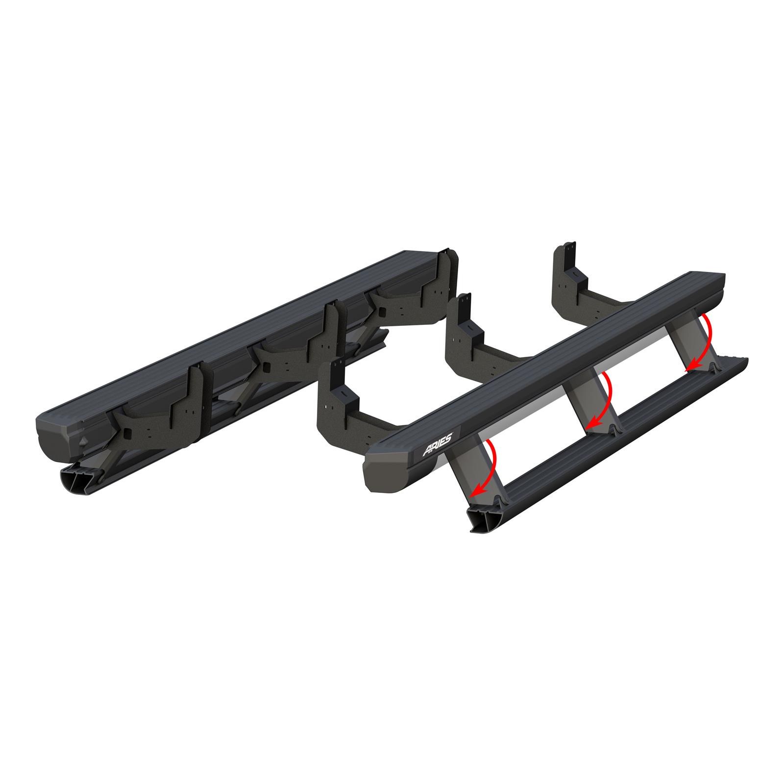Aries Automotive ActionTrac Powered Running Boards 3047960 Power Boards, ActionTrac, Aluminum, Black Powdercoated, for Nissan, Crew Cab, Pair thumbnail 8