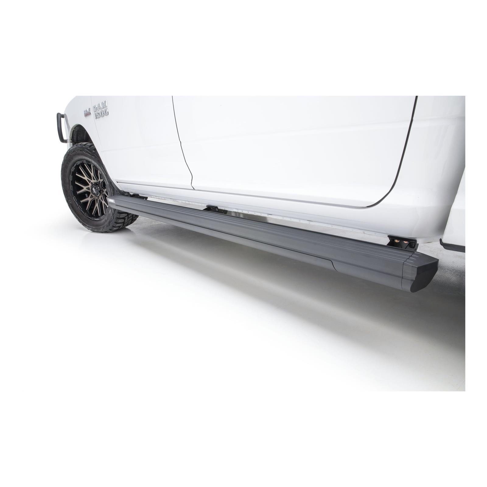 Aries Automotive ActionTrac Powered Running Boards 3048314 Boards, Aluminum, Black Powdercoated, Cab, 87.600 in. Length, Ram, Pair thumbnail 8