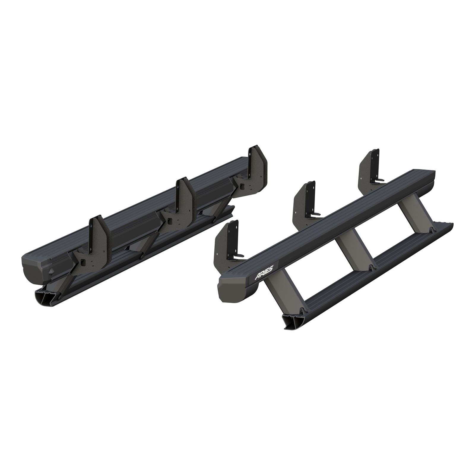 Aries Automotive ActionTrac Powered Running Boards for 1999-2016 F-250 SUPER DUTY, F-350 2008-2016 F-450 DUTY - 3048324 Power Boards, ActionTrac, Aluminum, Black Powdercoated, Ford, Crew Cab, Kit thumbnail 8