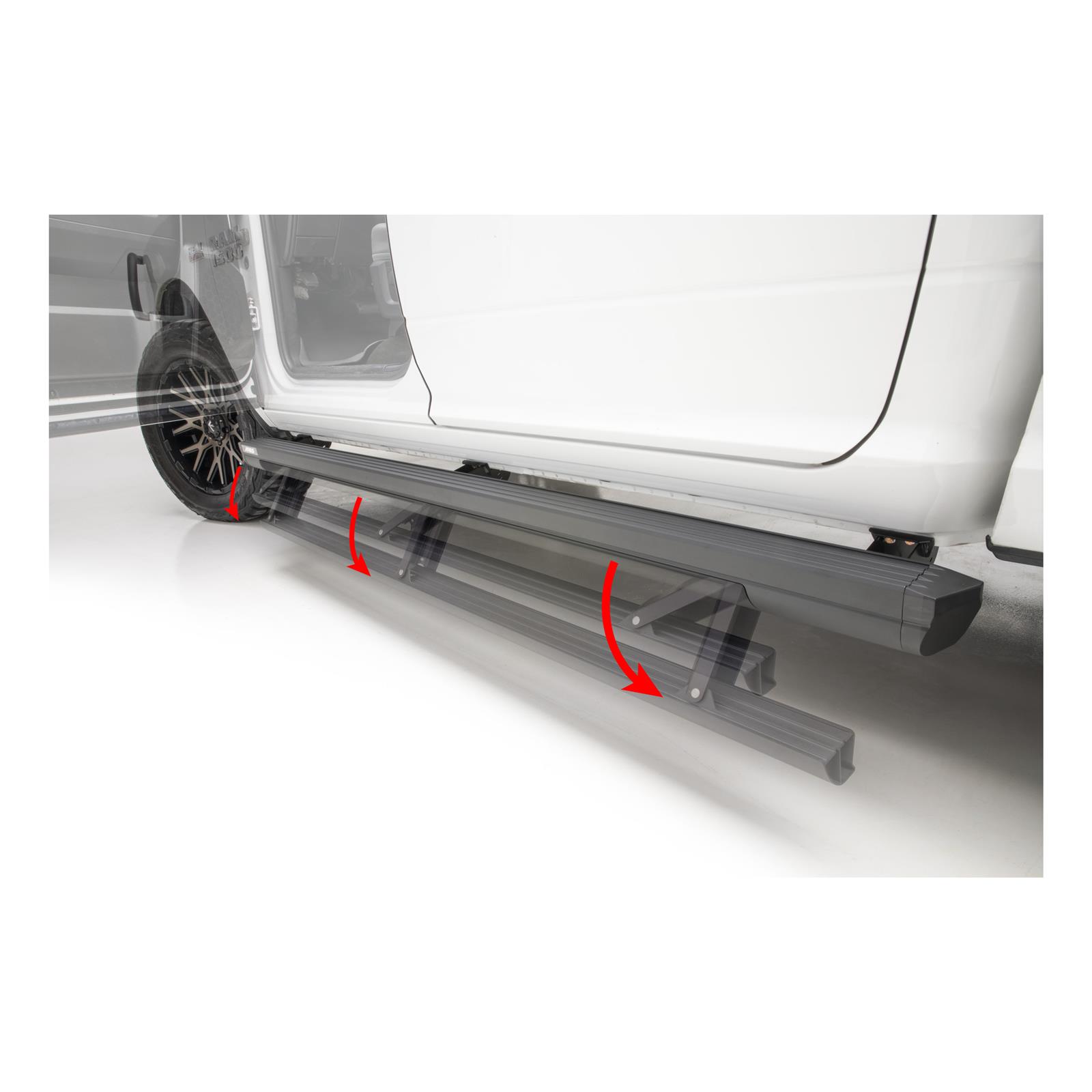 Aries Automotive ActionTrac Powered Running Boards for 2004-2014 F-150 - 3048326 Power Boards, ActionTrac, Aluminum, Black Powdercoated, Ford, Crew Cab, Kit thumbnail 9