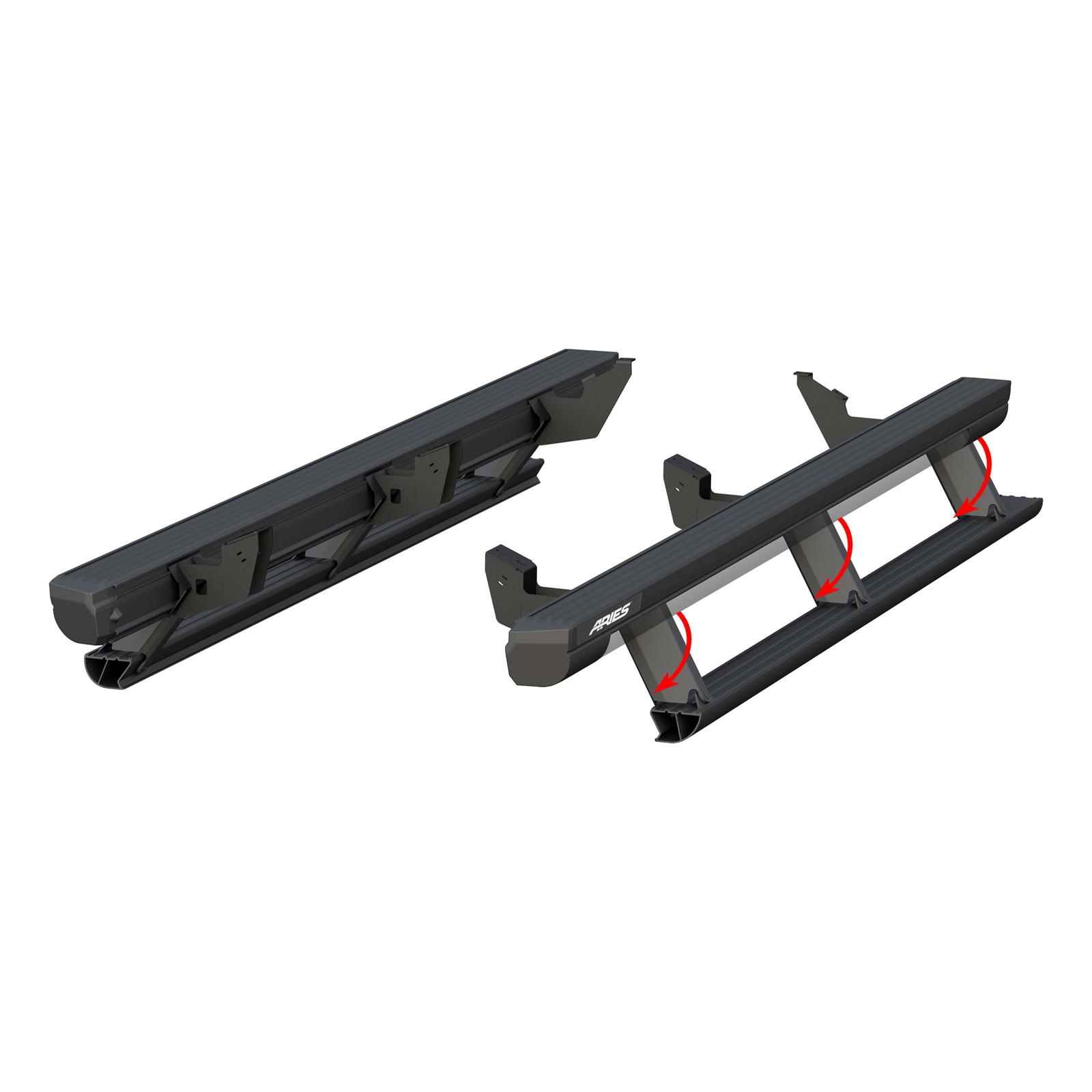 Aries Automotive ActionTrac Powered Running Boards 3048351 Power Boards, ActionTrac, Aluminum, Black Powdercoated, Toyota, Extended Crew Cab, Kit thumbnail 9