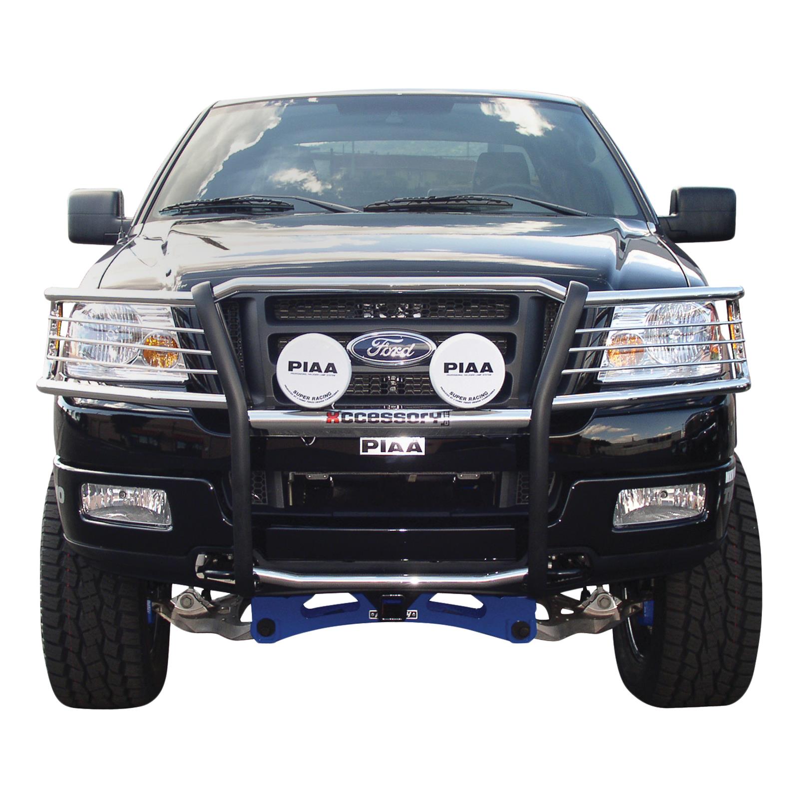 Aries Automotive Grille Guards for 2004-2008 F-150, 2006-2008 MARK LT - 3056-2 Guard, Brush Guard, Stainless Steel, Polished, Ford, Each thumbnail 2
