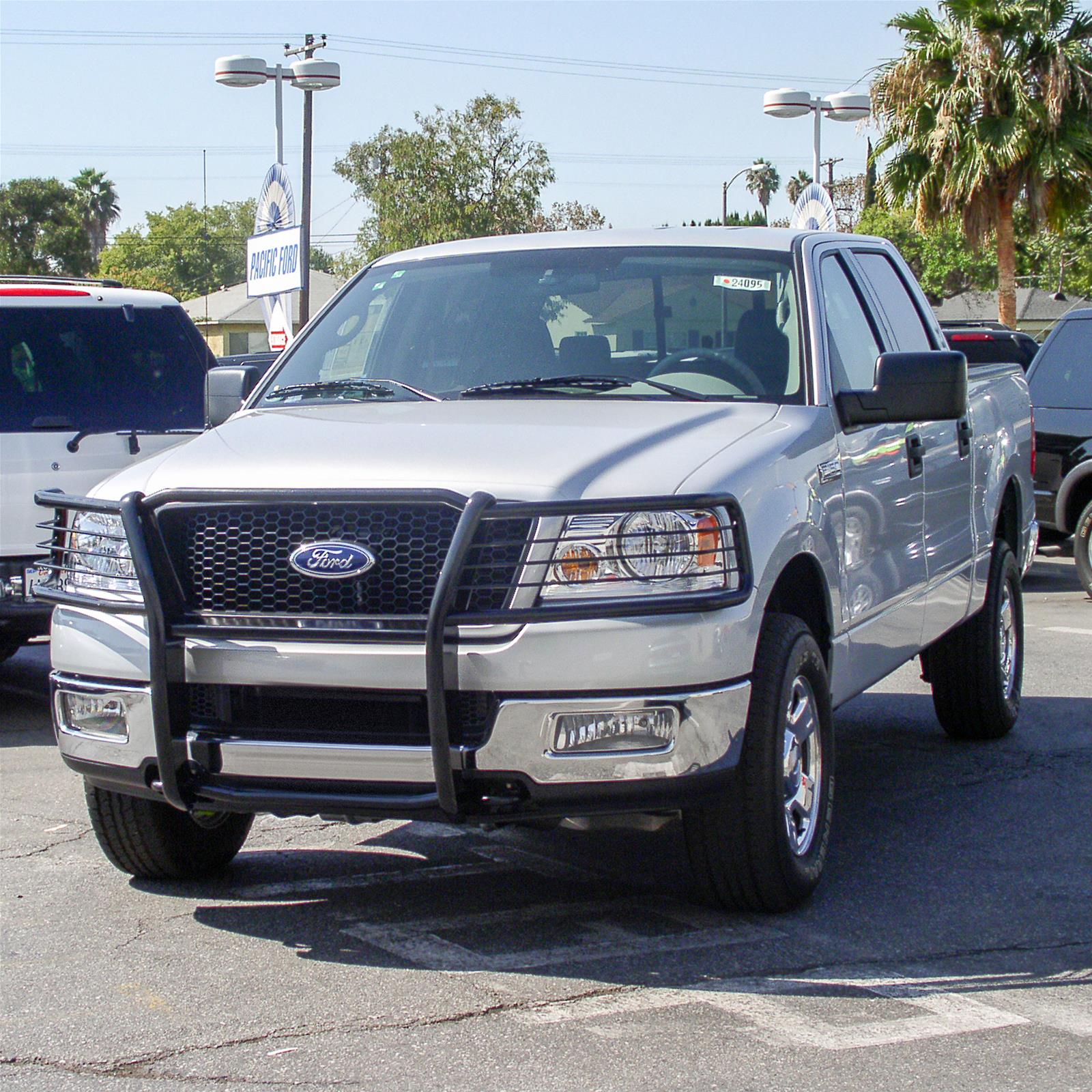 Aries Automotive Grille Guards for 2004-2008 F-150, 2006-2008 MARK LT - 3056 Guard, Brush Guard, Steel, Black Powdercoated, Ford, Each