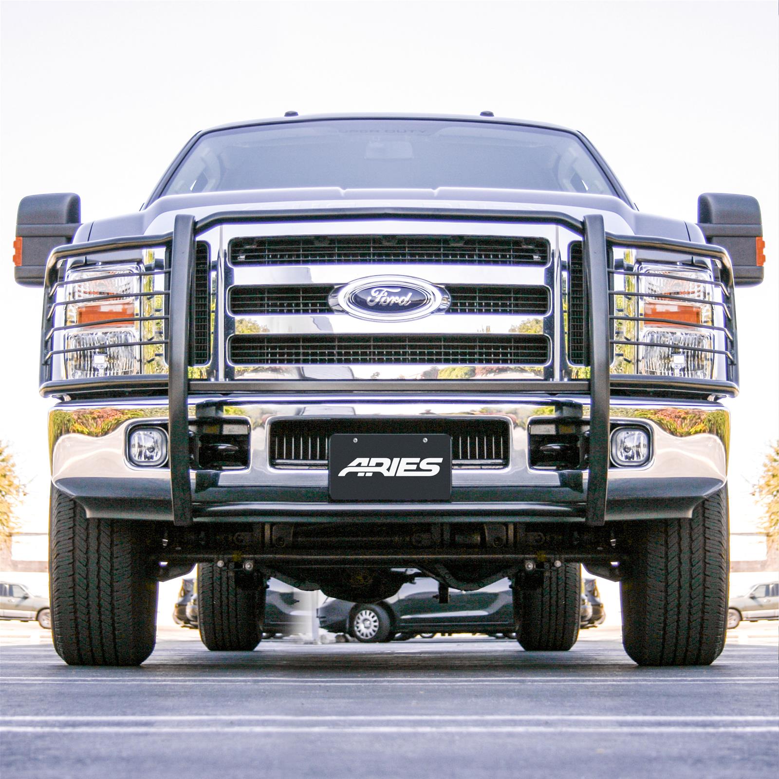 Aries Automotive Grille Guards 3061 Guard, Brush Guard, Steel, Black Powdercoated, Ford, Each