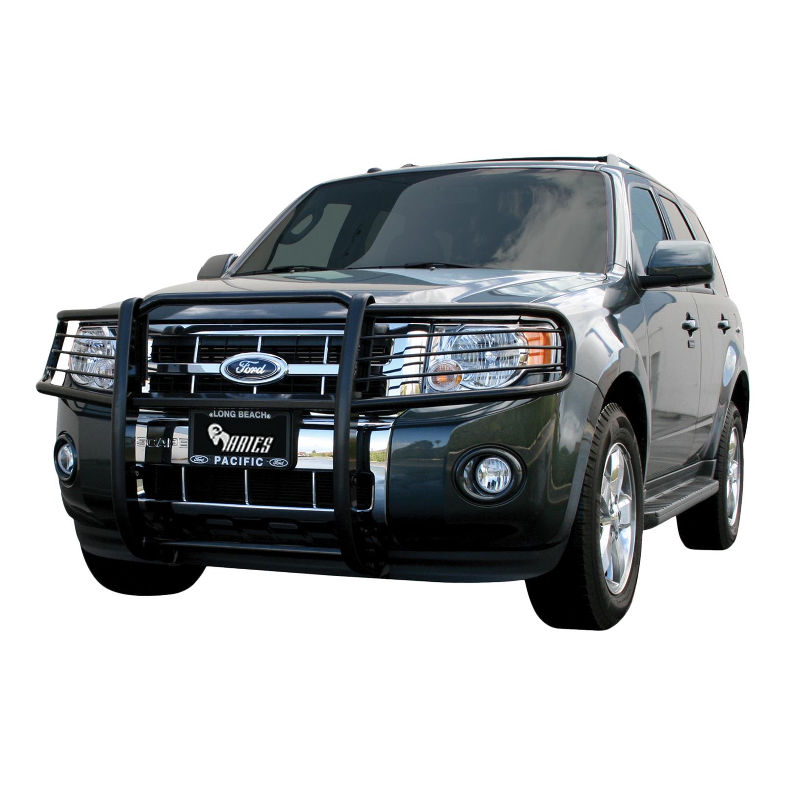 Aries Automotive Grille Guards for 2008-2012 ESCAPE, 2008-2011 TRIBUTE - 3062 Guard, Brush Guard, Steel, Black Powdercoated, Ford, Mazda, Each thumbnail 2