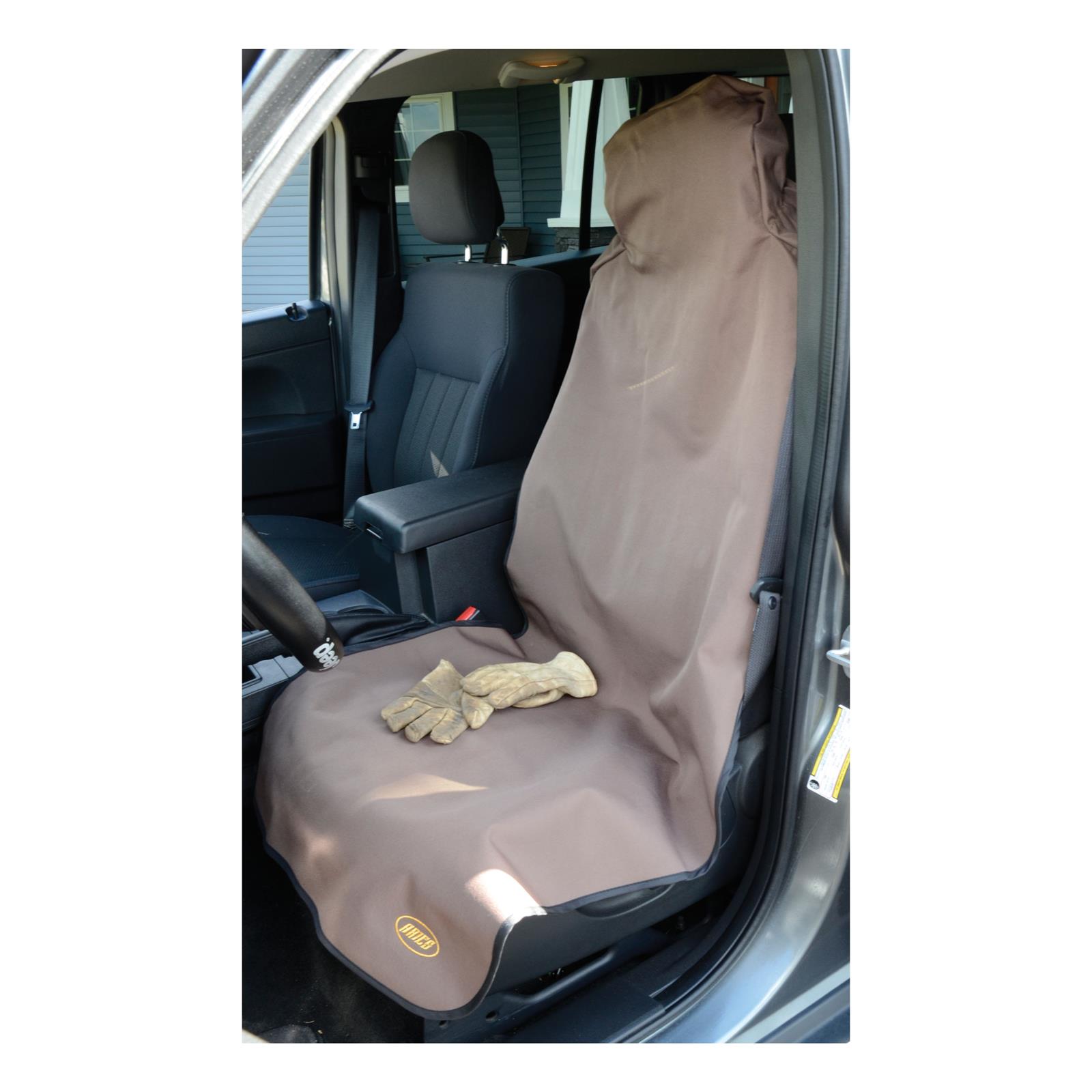 Aries Automotive Seat Defenders 3142-18 Cover, Defender, Bucket, Highback, 600-denier, Brown, Each thumbnail 2