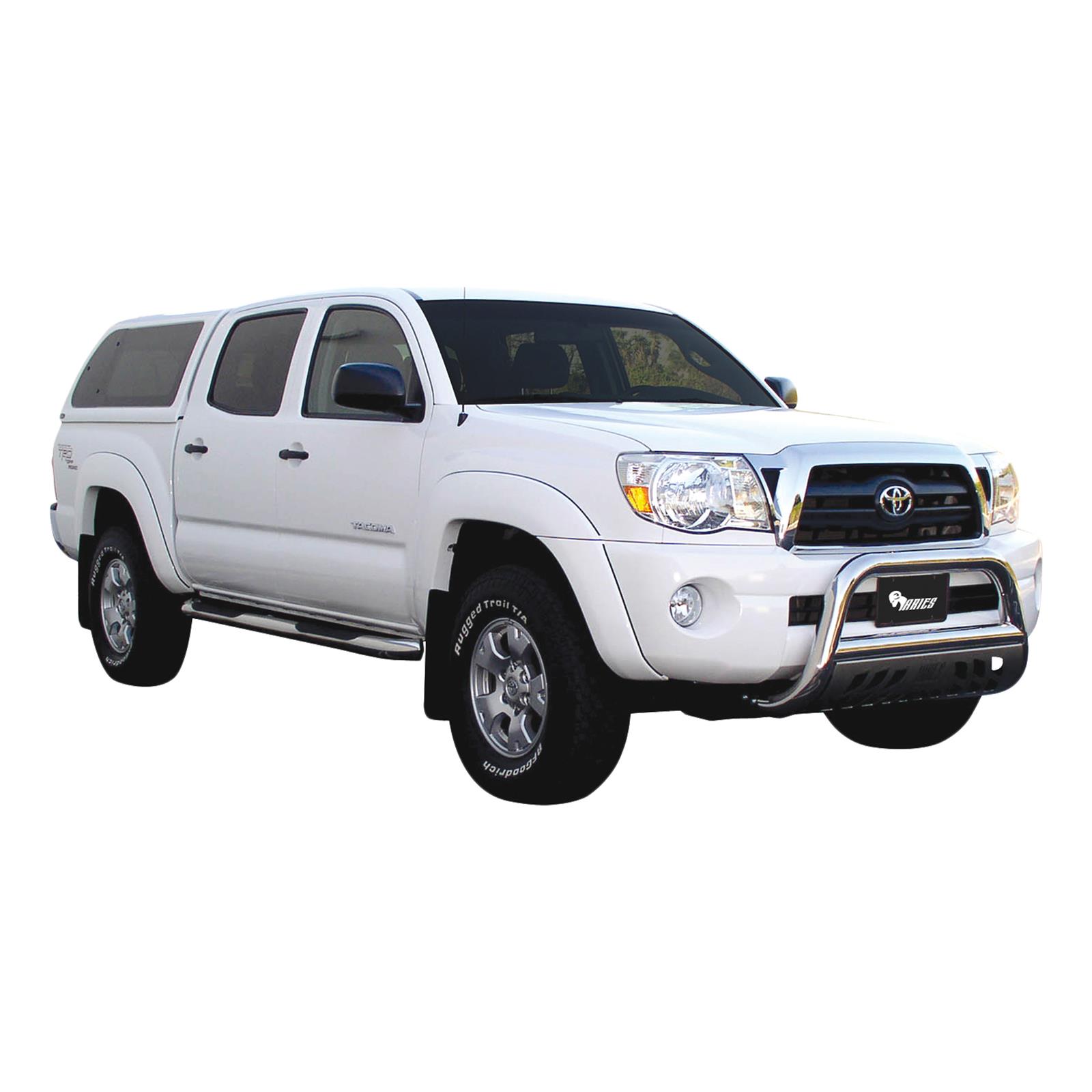 Aries Automotive 3 in. Bull Bars for 2005-2015 TACOMA - 35-2002 Grille Guard, Bar, in., Stainless Steel, Polished, Toyota, Each
