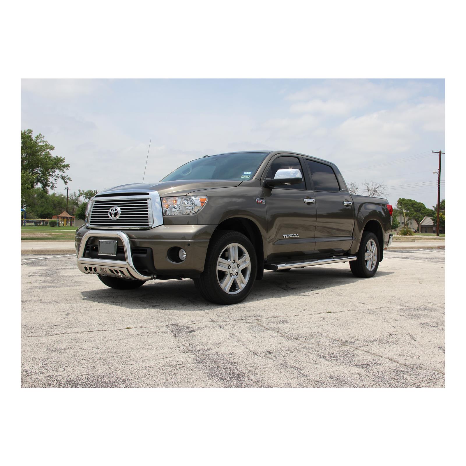 Aries Automotive 3 in. Bull Bars for 2008-2021 SEQUOIA, 2007-2021 TUNDRA - 35-2004 Grille Guard, Bar, in., Stainless Steel, Polished, Toyota, Each thumbnail 2