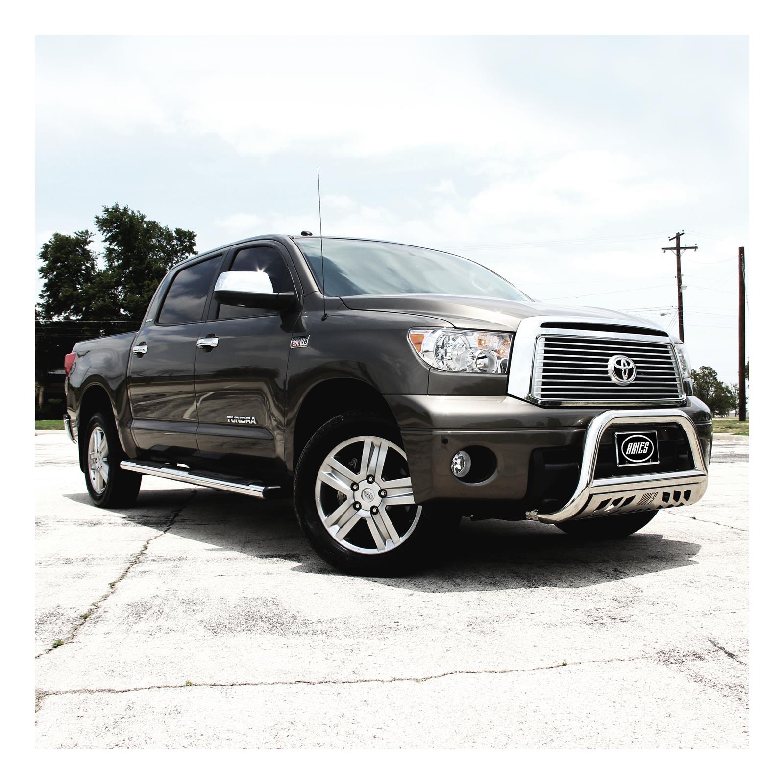 Aries Automotive 3 in. Bull Bars for 2008-2021 SEQUOIA, 2007-2021 TUNDRA - 35-2004 Grille Guard, Bar, in., Stainless Steel, Polished, Toyota, Each