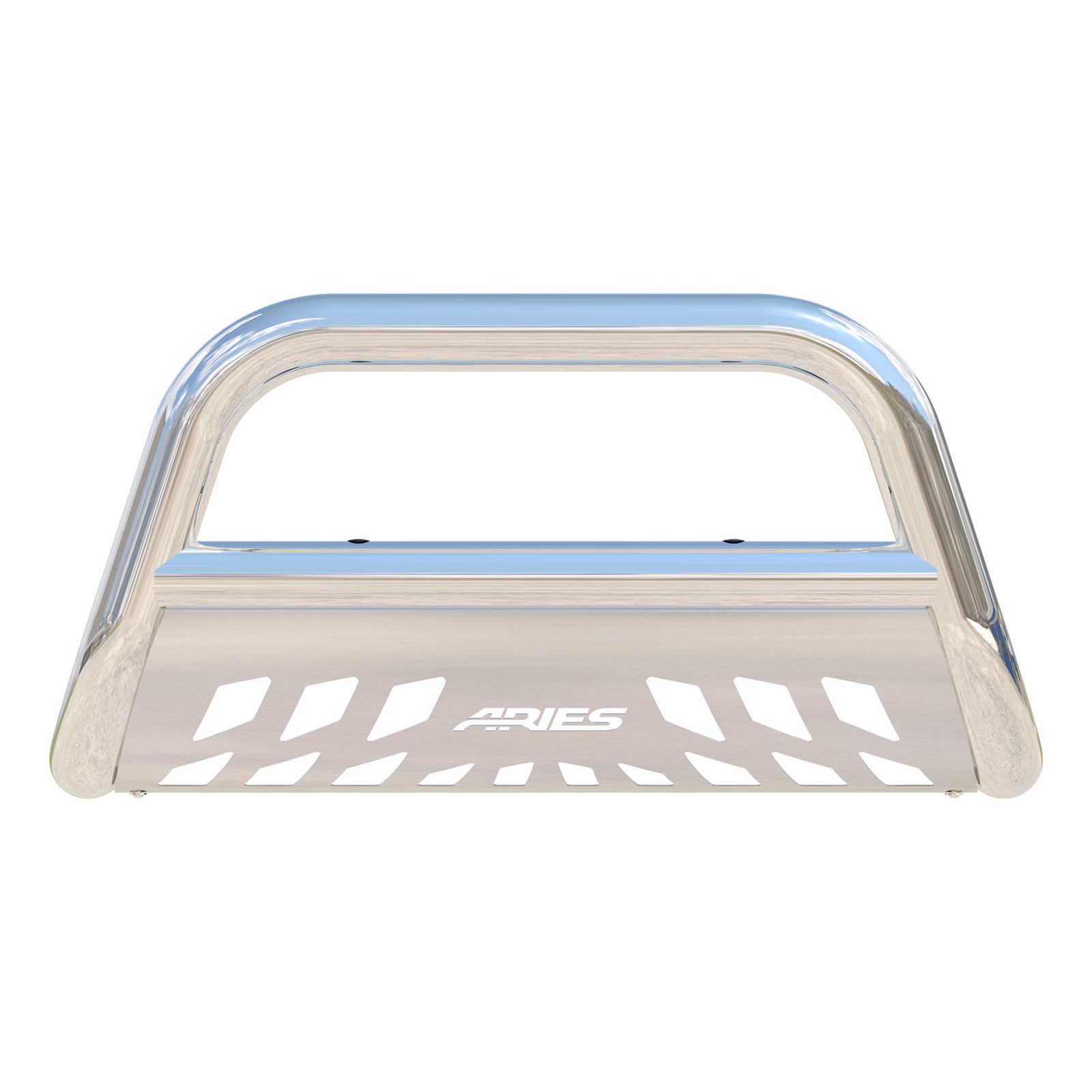 Aries Automotive 3 in. Bull Bars 35-4017 Grille Guards, Bar, Stainless Steel, Polished, Chevrolet, GMC, Each thumbnail 3
