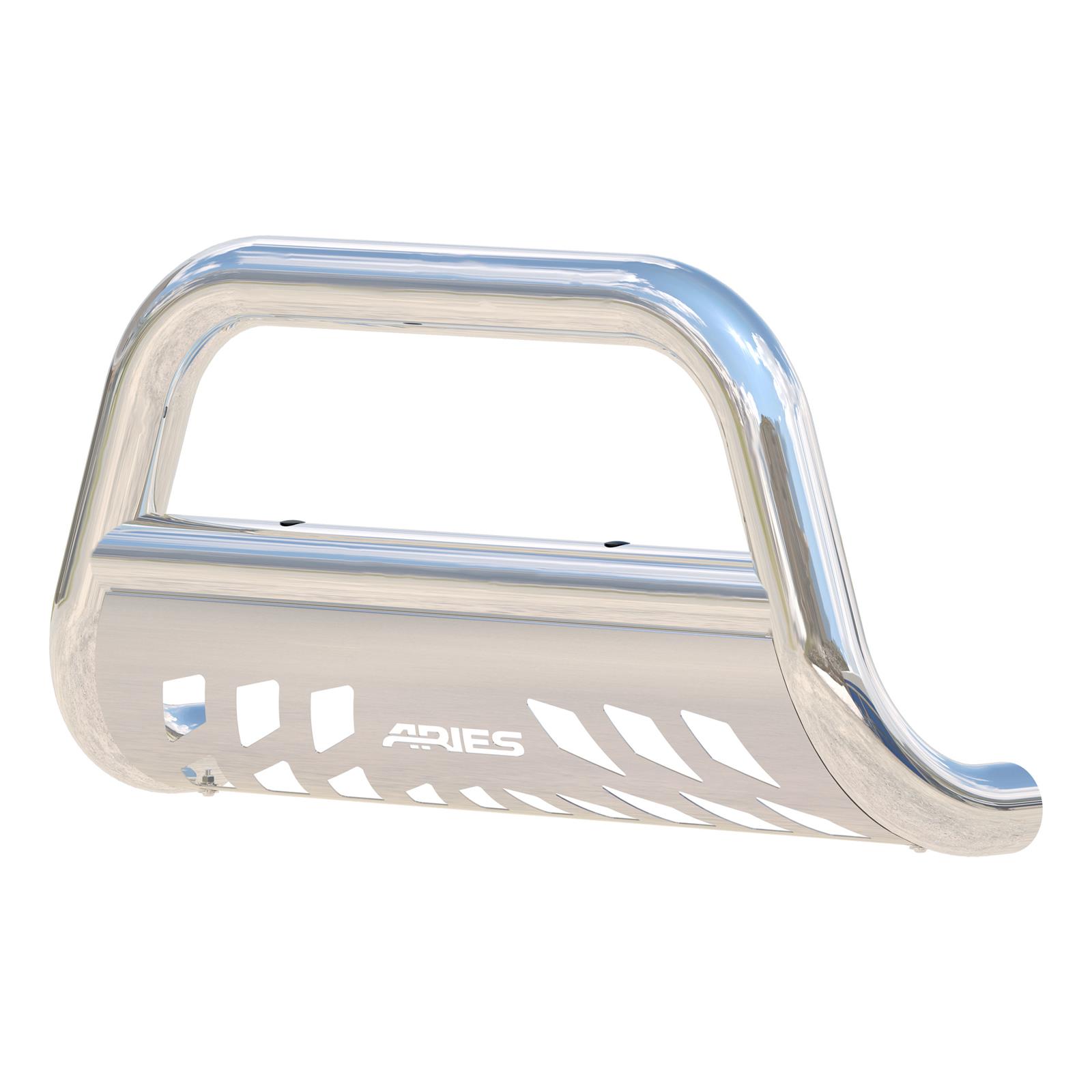 Aries Automotive 3 in. Bull Bars 35-8000 Grille Guards, Bar, Stainless Steel, Polished, Mercedes, Freightliner, Each thumbnail 3