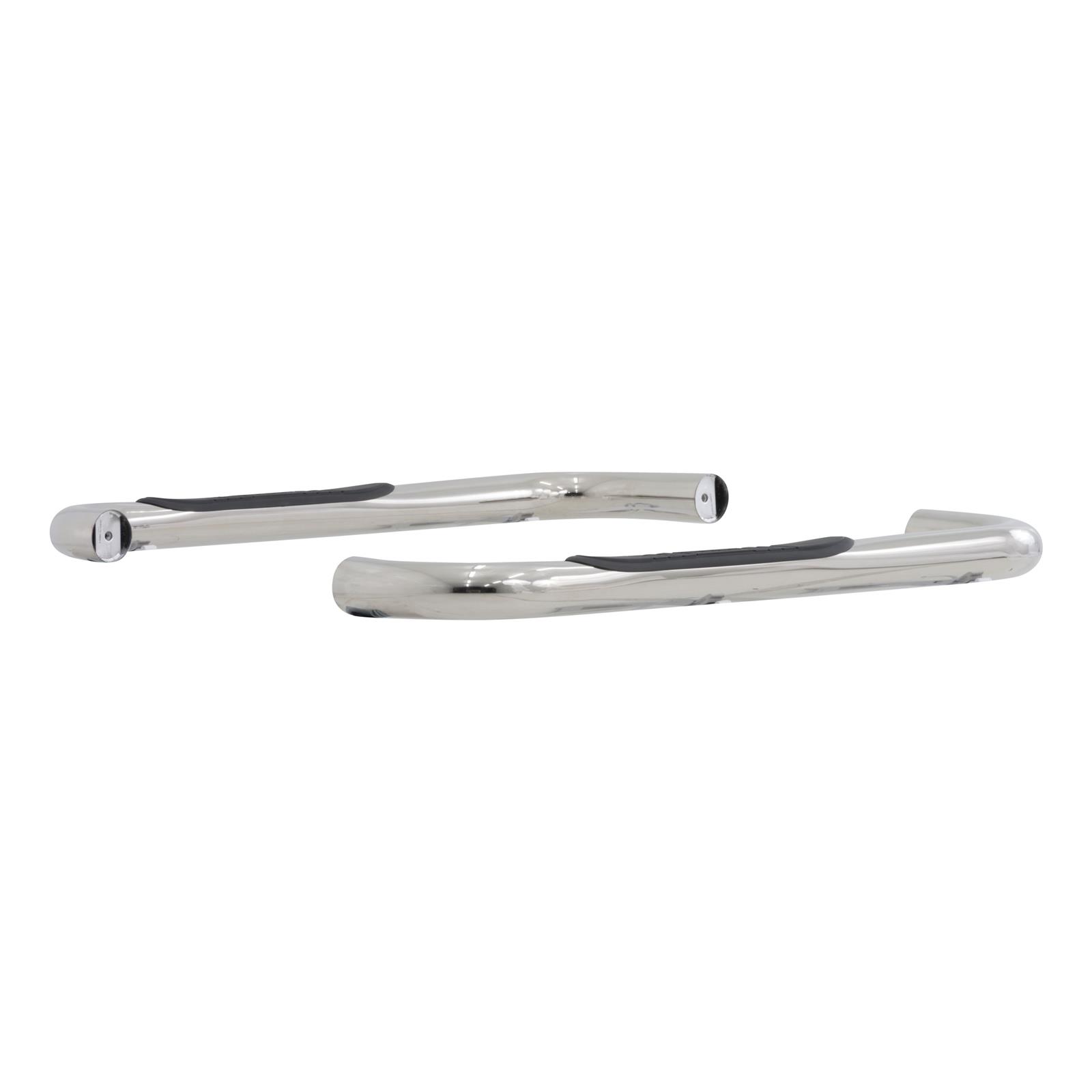 Aries Automotive 3 in. Round Side Bars for 1987-2006 WRANGLER - 35600-2 Step Bars, Diameter, Stainless Steel, Polished, Jeep, Pair thumbnail 6