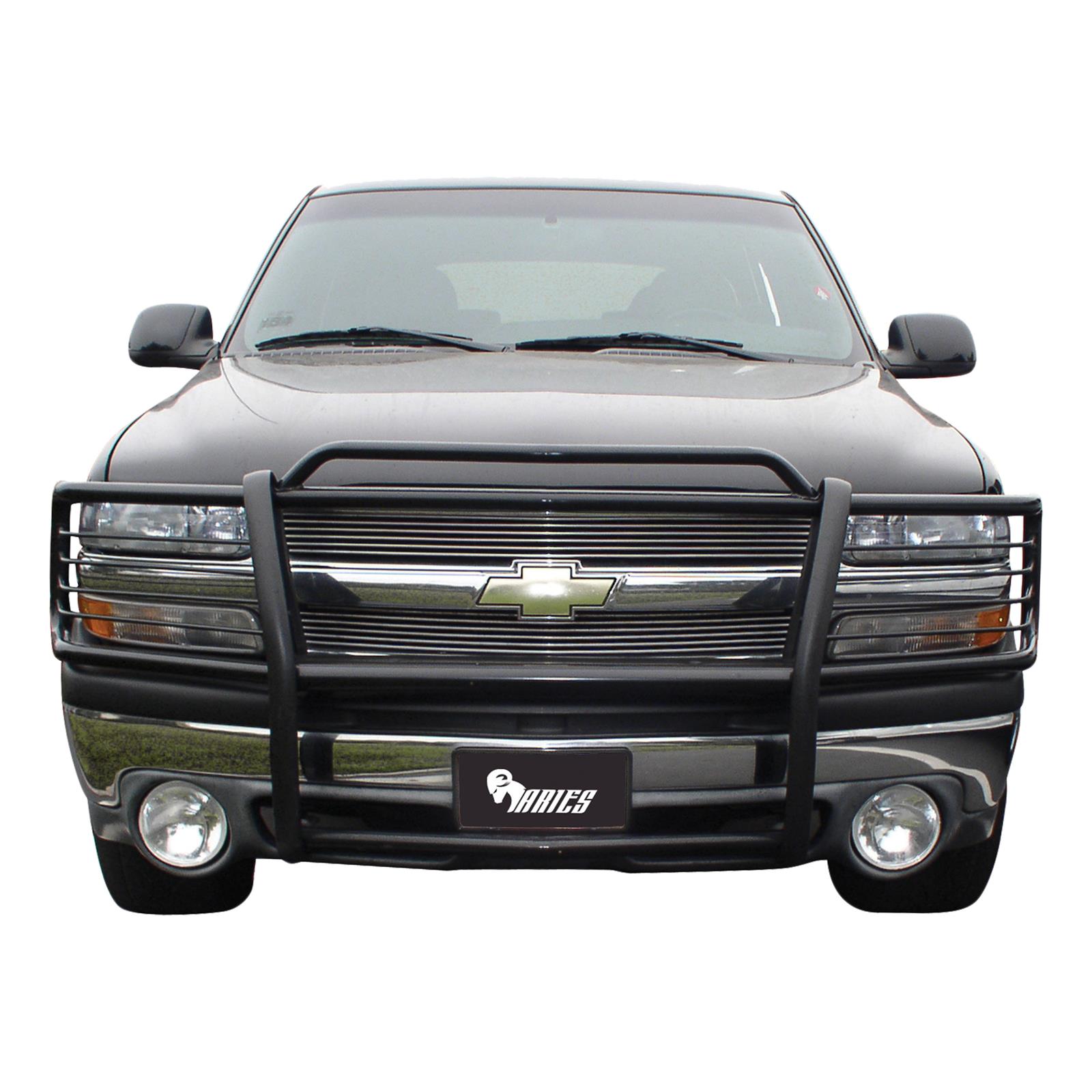 Aries Automotive Grille Guards 4043 Guard, Brush Guard, Steel, Black Powdercoated, Chevy, Each thumbnail 2