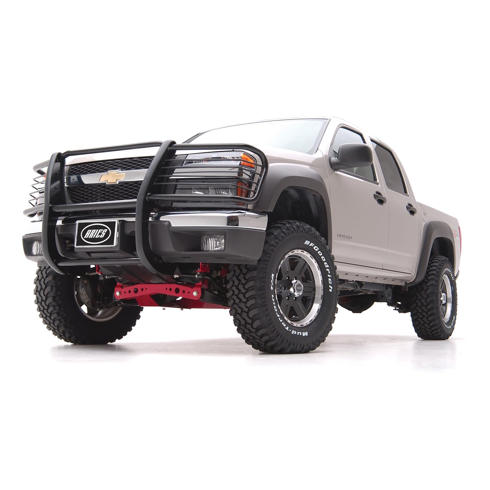 Aries Automotive Grille Guards for 2004-2012 CANYON, 2004-2014 COLORADO - 4080 Guard, Brush Guard, Steel, Black Powdercoated, Chevy, GMC, Each thumbnail 2