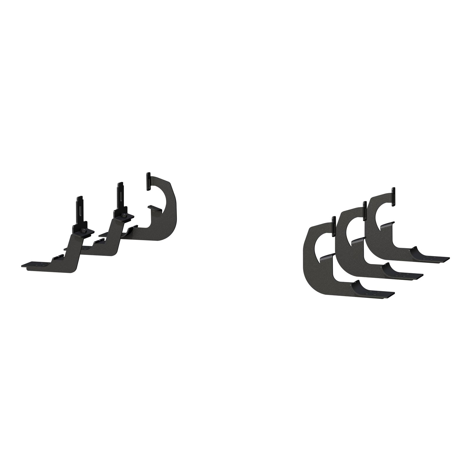 Aries Automotive 6 in. Oval Side Bar Mounting Brackets 4407 Step Brackets, Oval, Chevy, GMC, Kit thumbnail 2