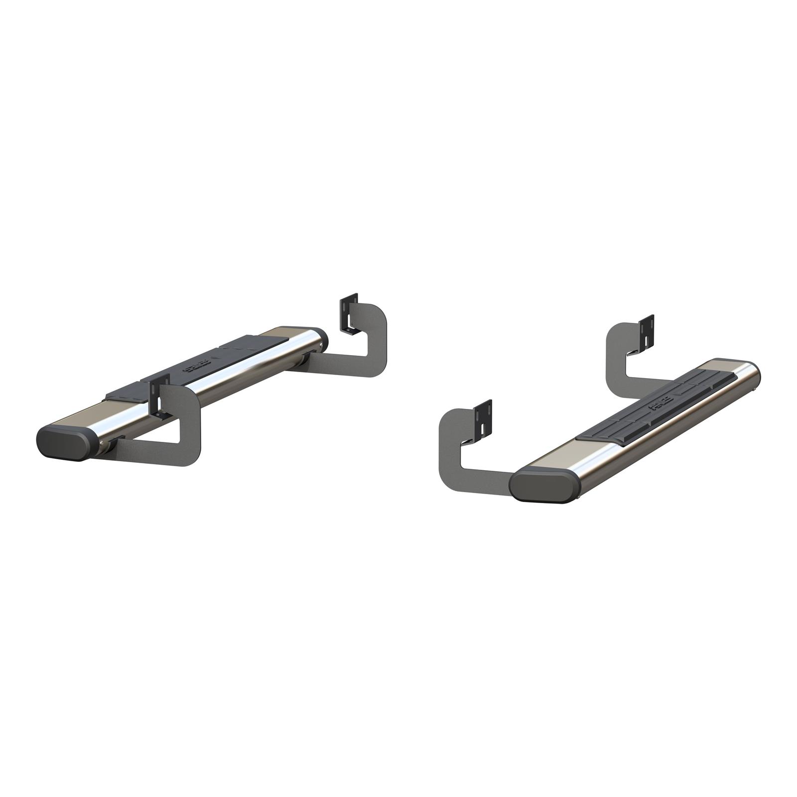 Aries Automotive 6 in. Oval Side Bars for 2004-2014 F-150 - 4444017 Step Bars, Stainless Steel, Polished, 6.00 Diameter, 53.00 Length, Ford, Pair thumbnail 4
