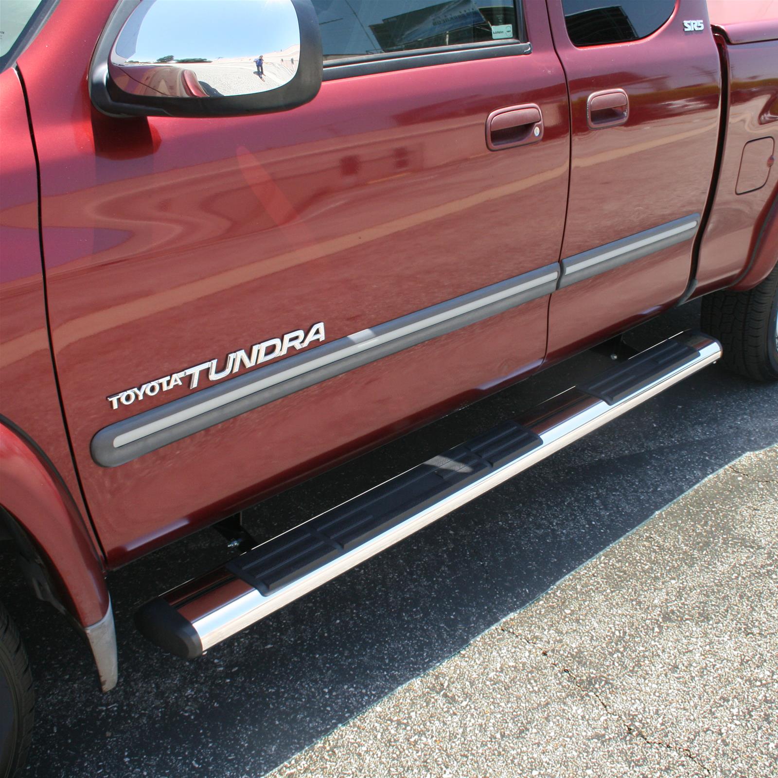 Aries Automotive 6 in. Oval Side Bars 4444033 Step Bars, Stainless Steel, Polished, 6.00 Diameter, 75.00 Length, Toyota, Pair thumbnail 2