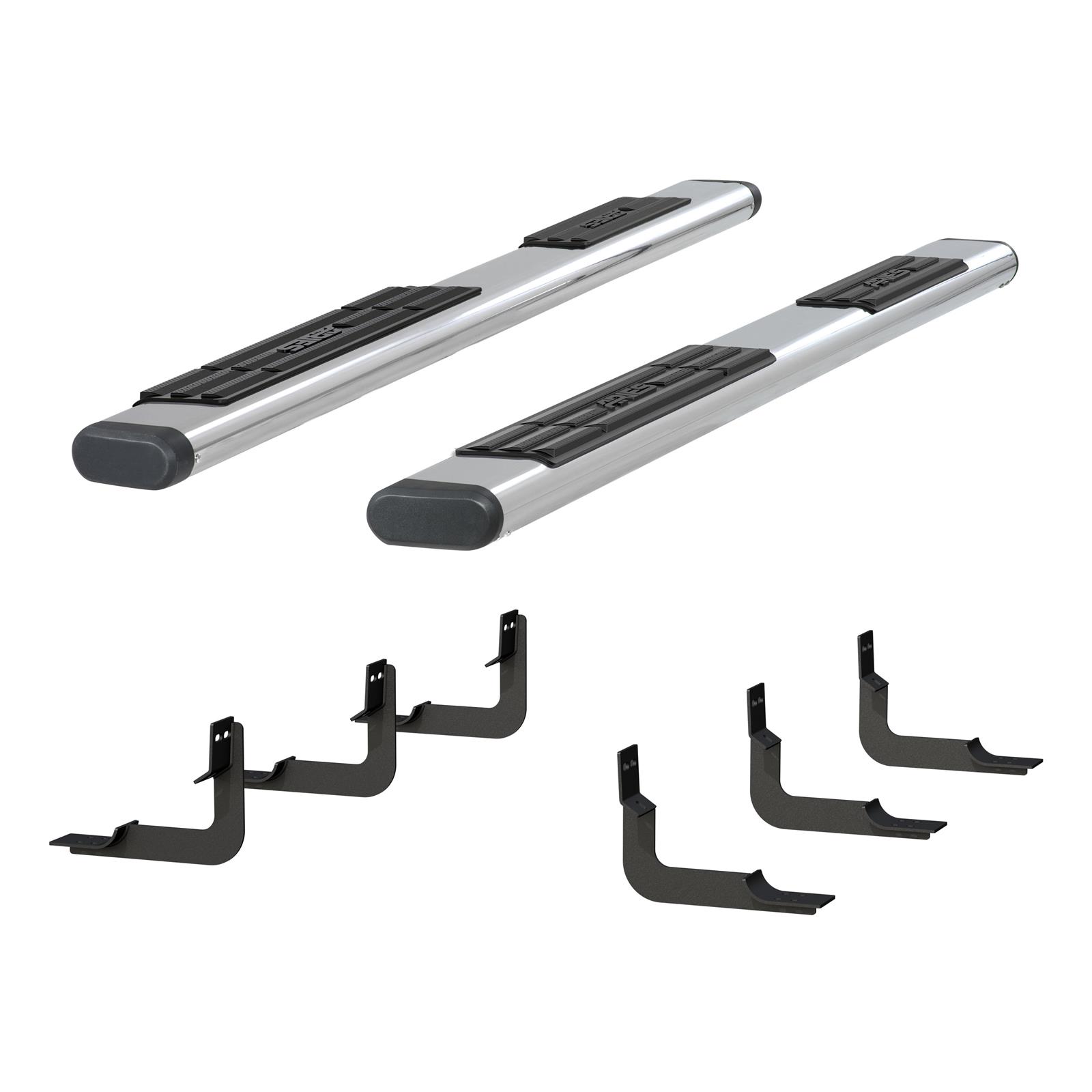 Aries Automotive 6 in. Oval Side Bars 4444041 Step Bars, Stainless Steel, Polished, 6.00 Diameter, 85.00 Length, for Nissan, Pair thumbnail 3